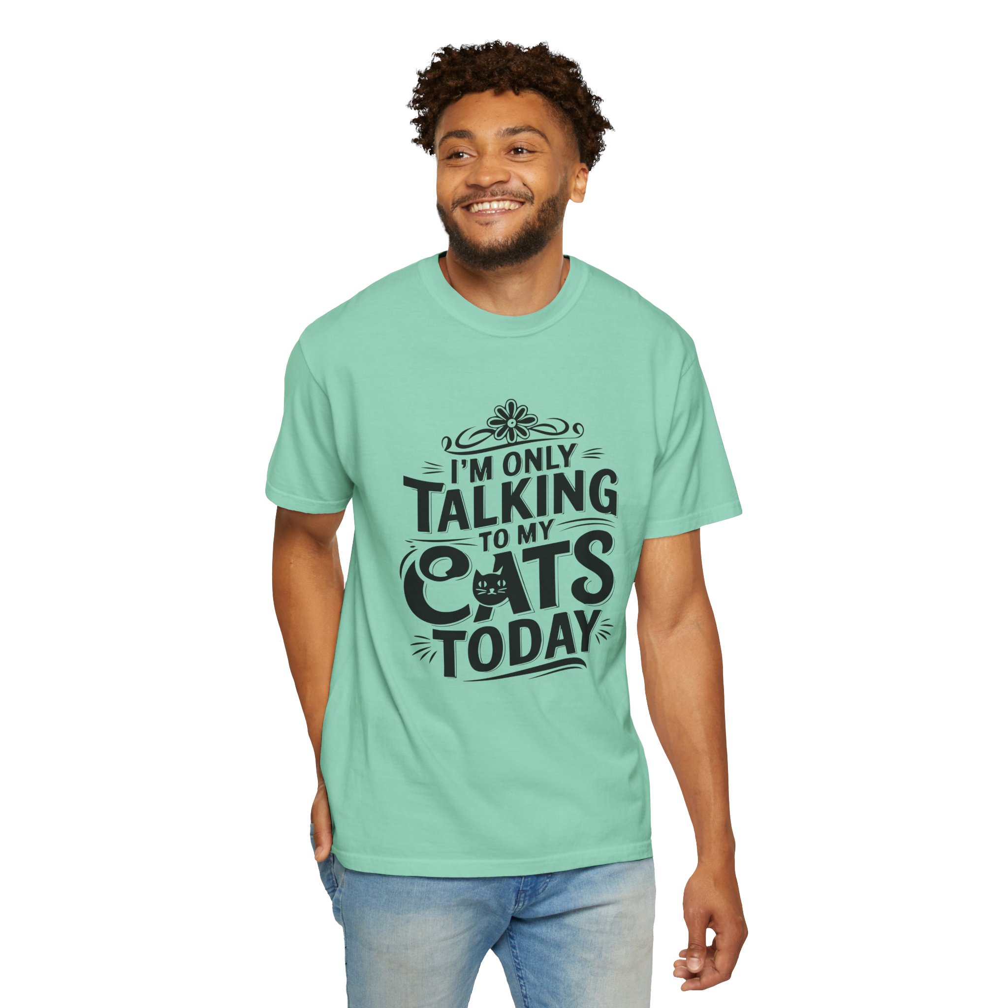 b2 - 5.7 - I’m Only Talking to My Cats Today T-Shirt – Funny Cat Lover Graphic Tee for Introvert Humor & Cozy Pet Lover Vibes. - Image 38