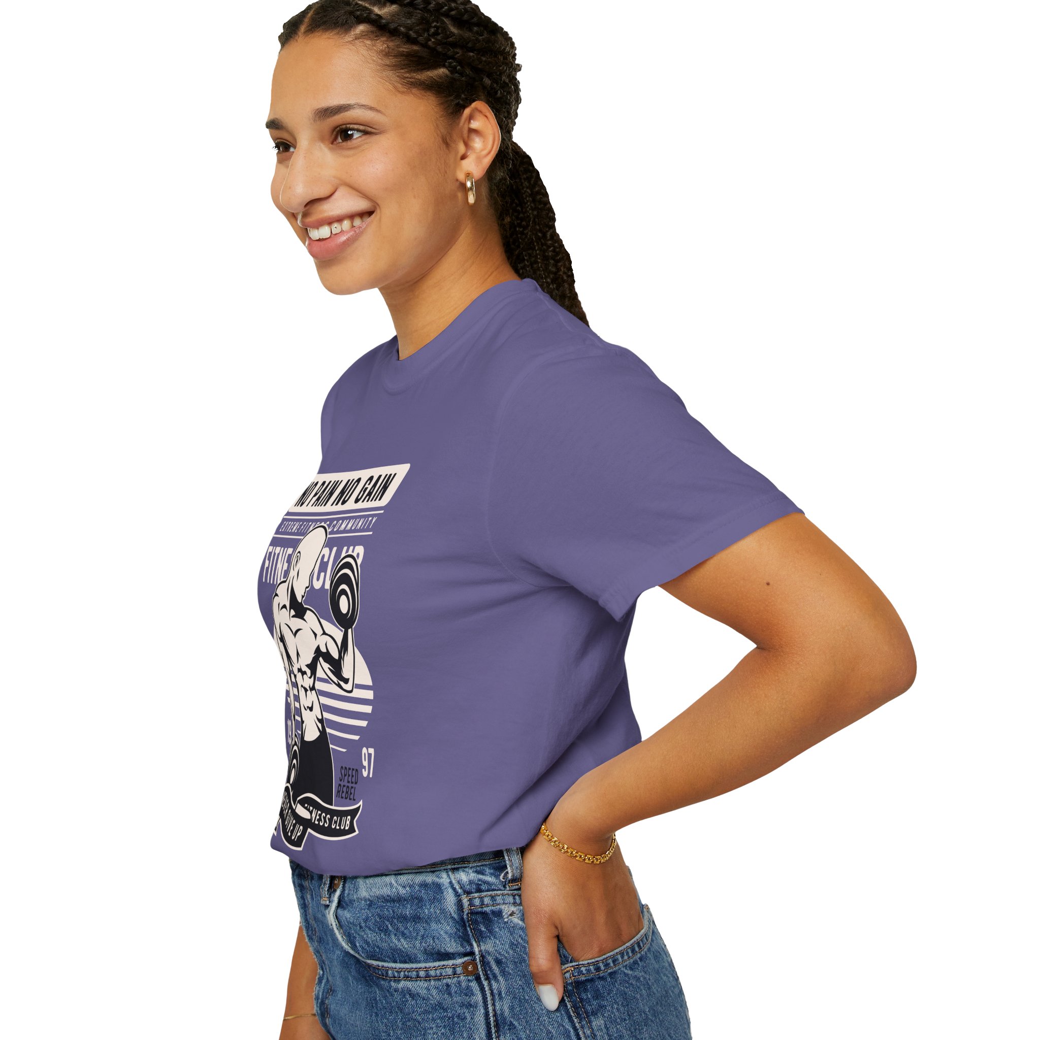 Fitness Motivation T-Shirt, Workout Tee, Gym Gear, Gift for Lifters, Unisex Casual Top, No Pain No Gain Design. - Image 33