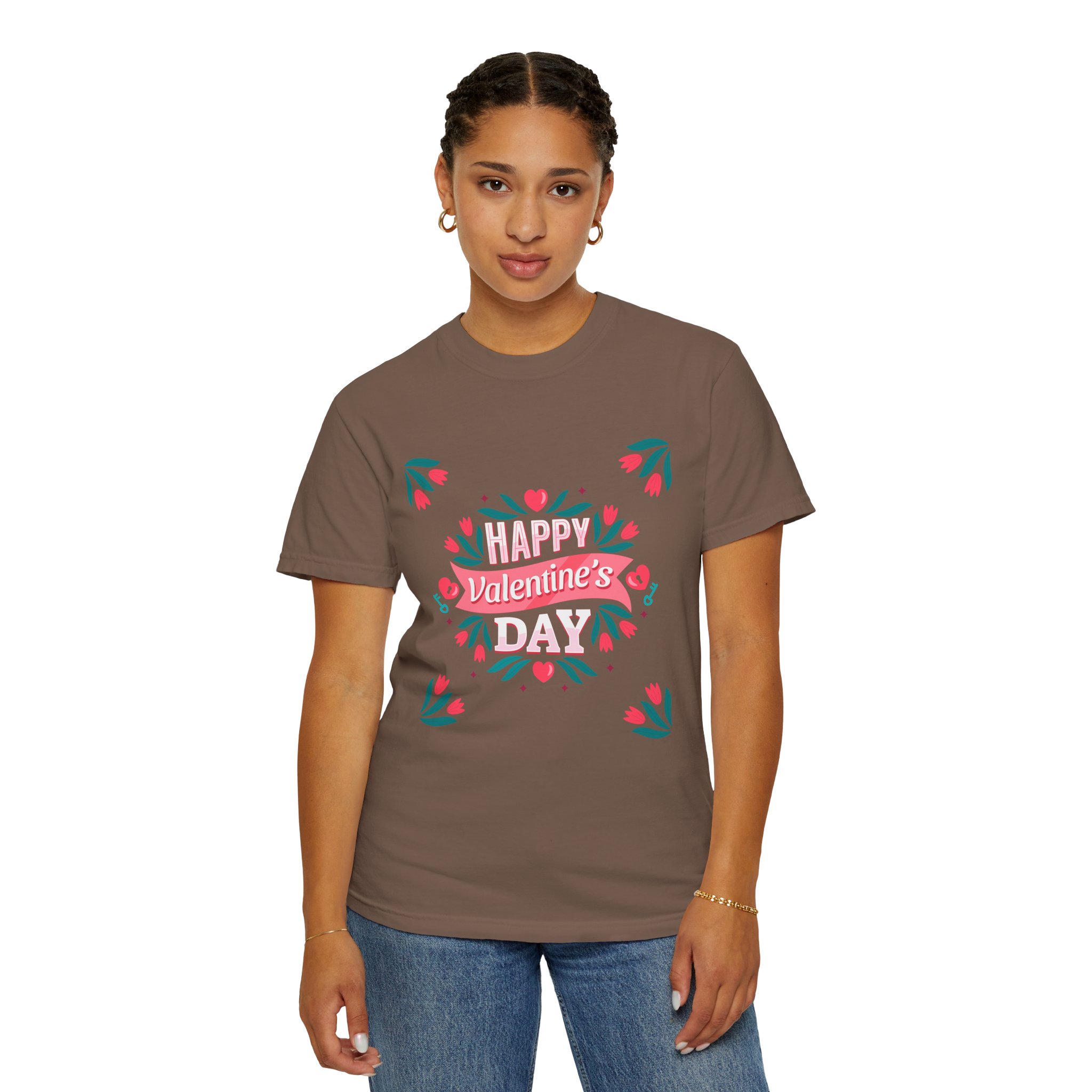 Unisex Valentine’s Day T-shirt, Cute Floral Graphic Tee, Gift for Him or Her, Casual Wear, Trendy Love Shirt. - Image 20