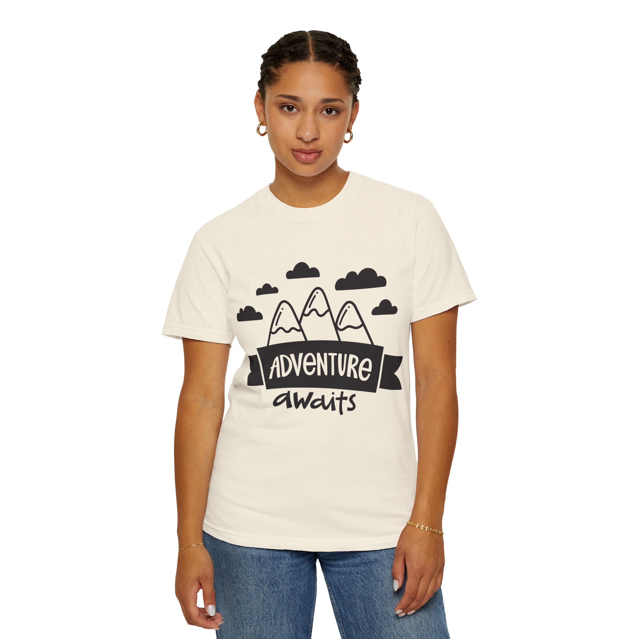 C - 14.4a - Adventure Awaits Unisex Garment-Dyed T-shirt | Nature Lover Tee, Outdoor Shirt, Travel Apparel, Gift for Explorers, Adventure Clothing. - Image 20