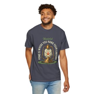 “Home Is Where You Hang Your Lantern” T-Shirt – Vintage Camping Graphic Tee for Outdoor Lovers, Fun Adventure Wear & Perfect Gift Giving. - Image 38