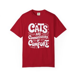 b2 - 5.3 - Cats Are Connoisseurs of Comfort T-Shirt – Vintage Cat Lover Graphic Tee for Cozy Vibes & Stylish Pet Lovers.