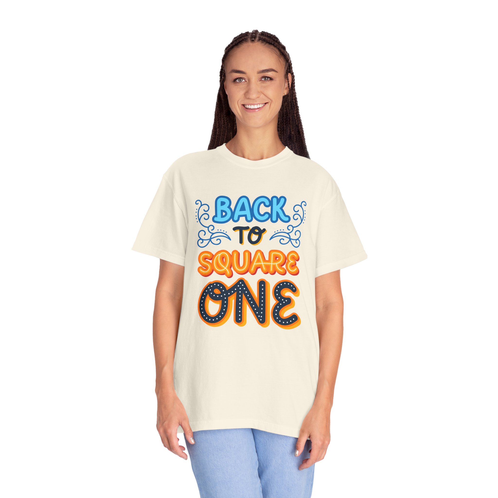 b2 - 2.8d - Back to Square One T-Shirt – Retro Fun Graphic Tee for Fresh Starts & Playful Everyday Vibes. - Image 11
