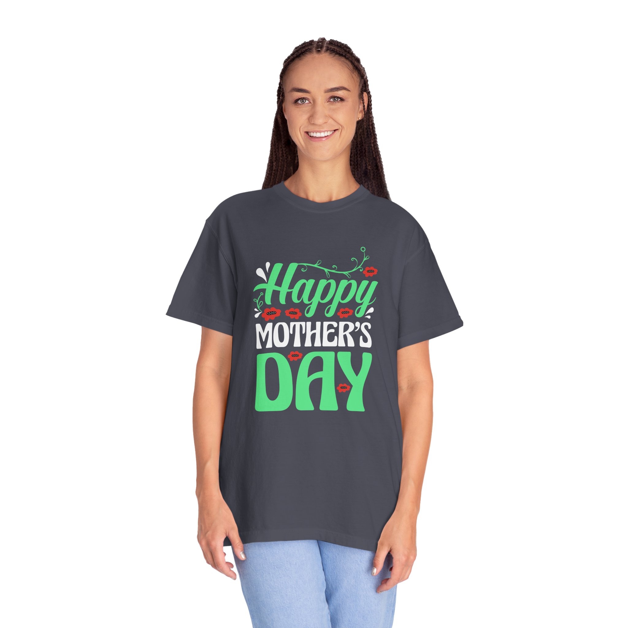 Happy Mother’s Day Festive Floral T-Shirt – Cute Love Graphic Tee for Moms, Perfect Gift Giving & Celebration Wear. - Image 35