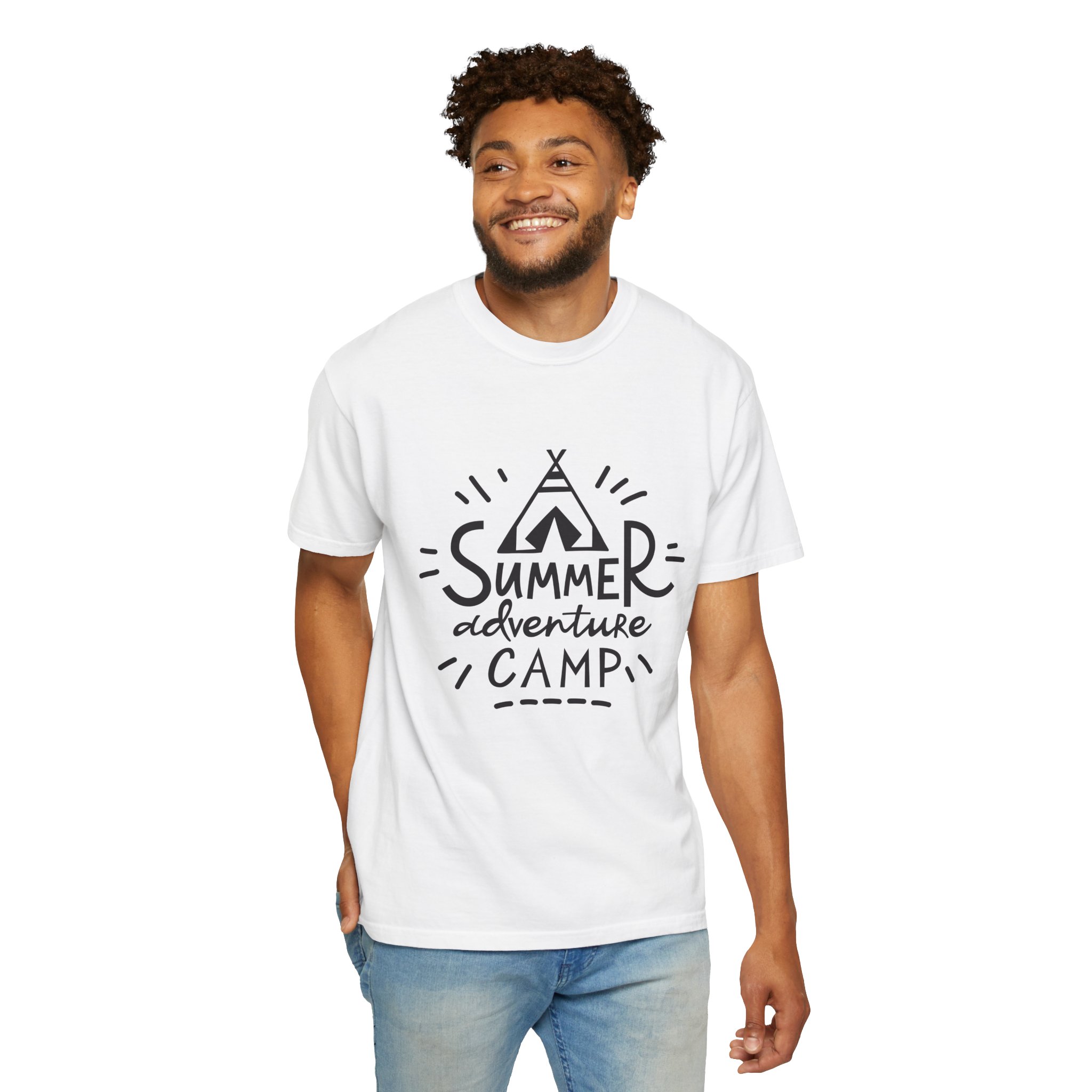 Summer Adventure Camp T-shirt, Unisex Outdoor Tee, Camping Shirt, Travel Gift, Family Reunion Apparel, Nature Lover Top. - Image 6