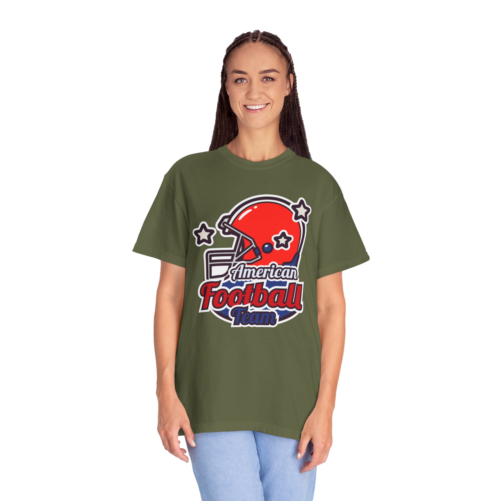 C - 16.13a - Authentic Football Team T-Shirt, Unisex Sports Tee, Garment Dyed Shirt, Game Day Apparel, Perfect for Football Fans, Casual Wear. - Image 19