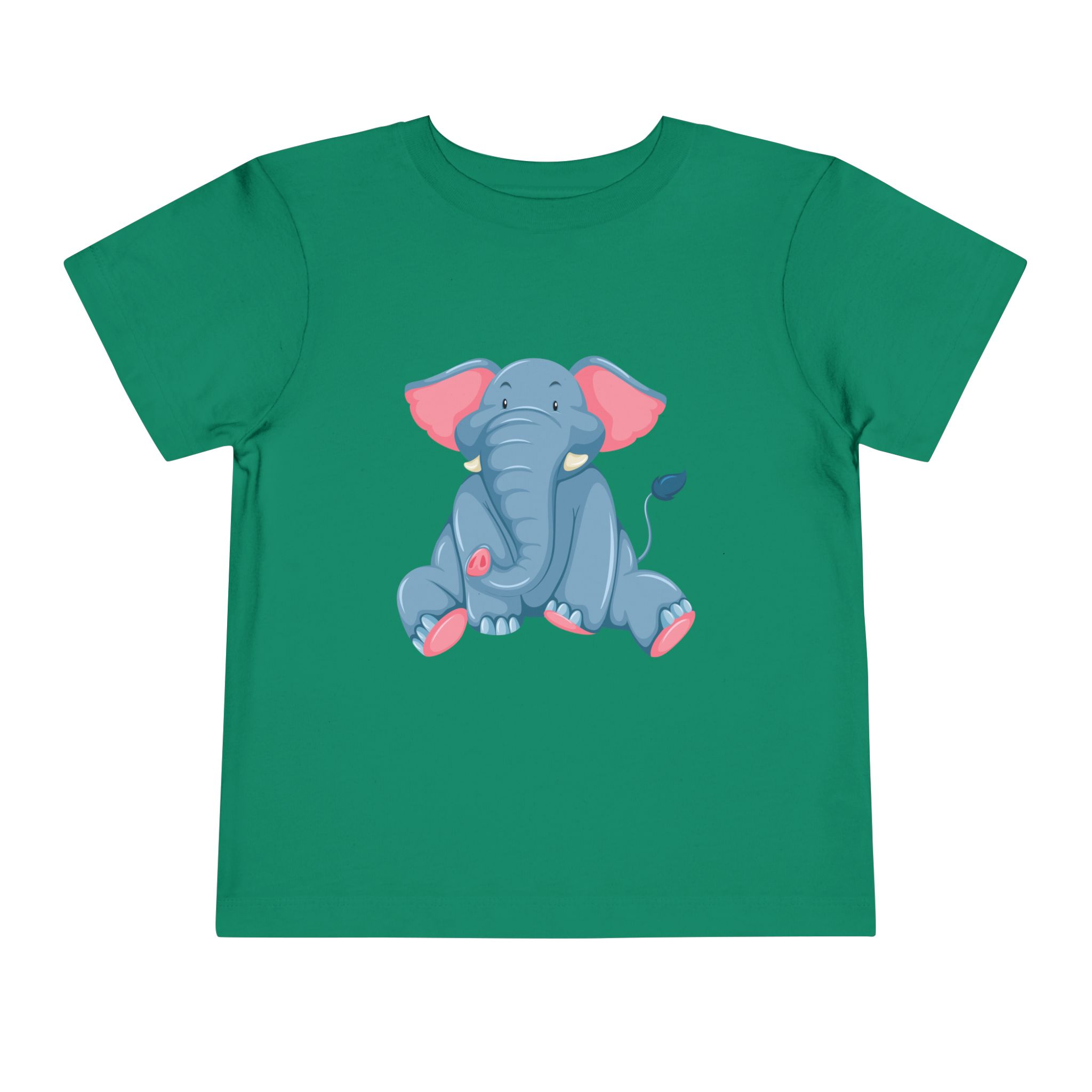 Cute Baby Elephant Toddler T-Shirt – Adorable Pink & Blue Elephant Graphic Tee for Kids, Boys & Girls. - Image 13
