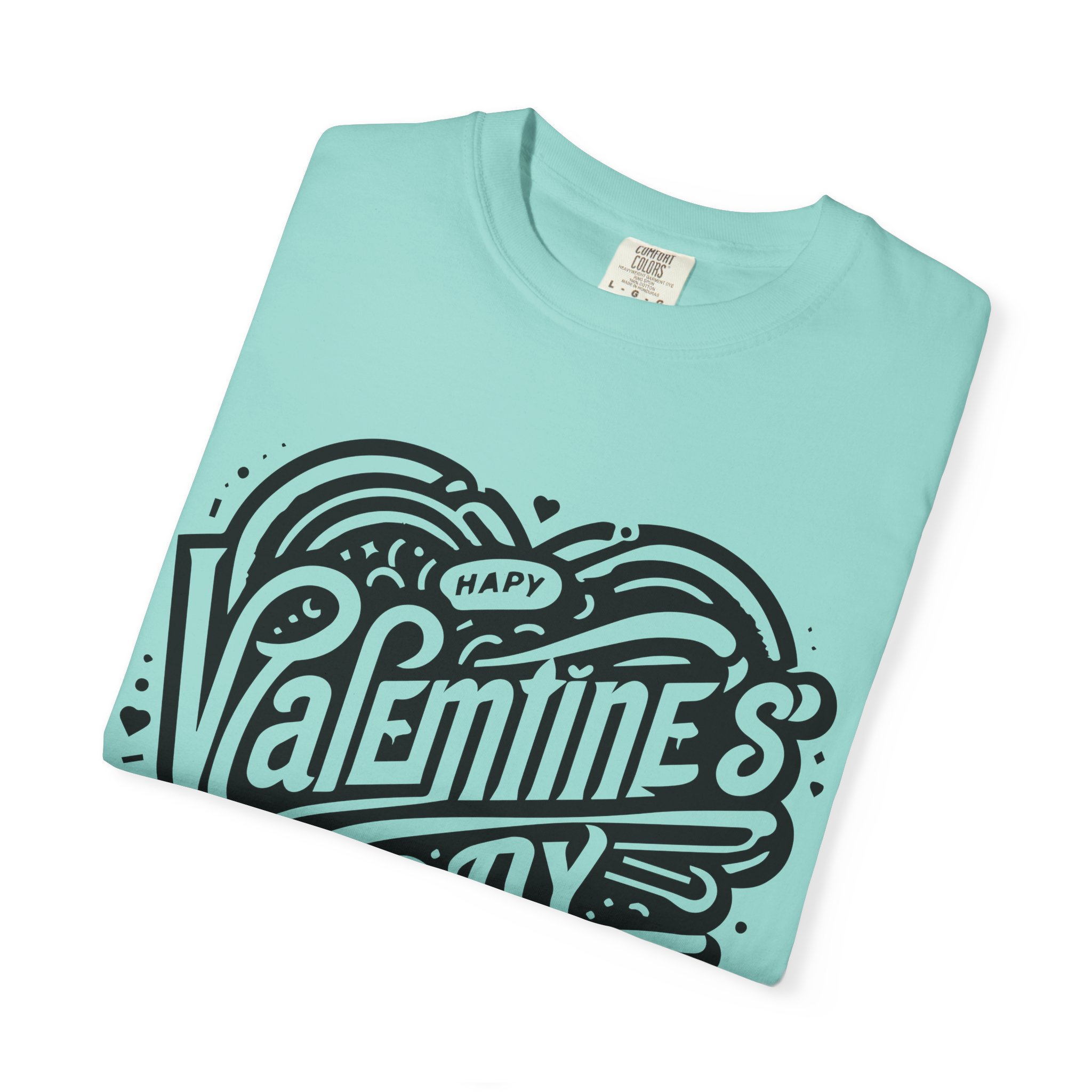 C - 8.12. - Valentine's Day Heart Graphic T-Shirt. - Image 7