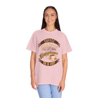 Vintage coffee lover tshirt for Coffee Moments - Capturing Happiness In a Cup Unisex Tee - Image 43