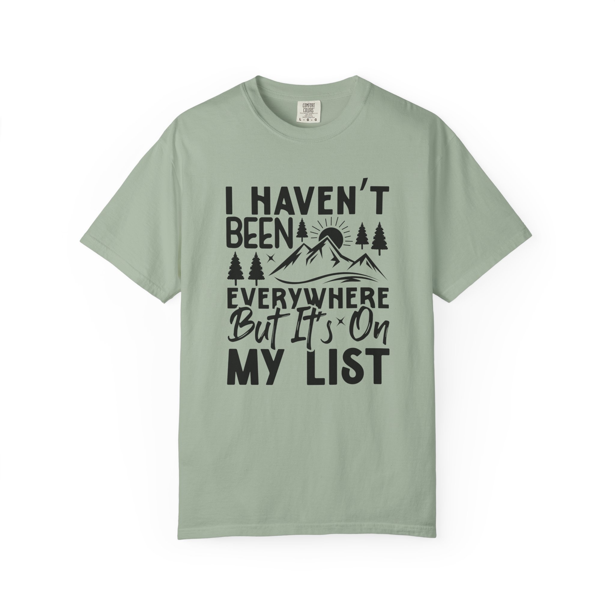 Adventure List T-Shirt, Unisex Garment-Dyed Tee, Travel Shirt, Gift for Explorers, Hiking Apparel, Outdoor Enthusiast Top. - Image 17