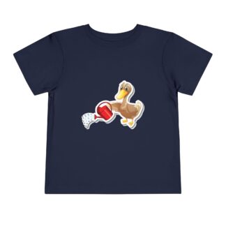 Cute Duck with Watering Can Toddler T-Shirt – Adorable Garden Animal Graphic Tee for Kids, Boys & Girls.