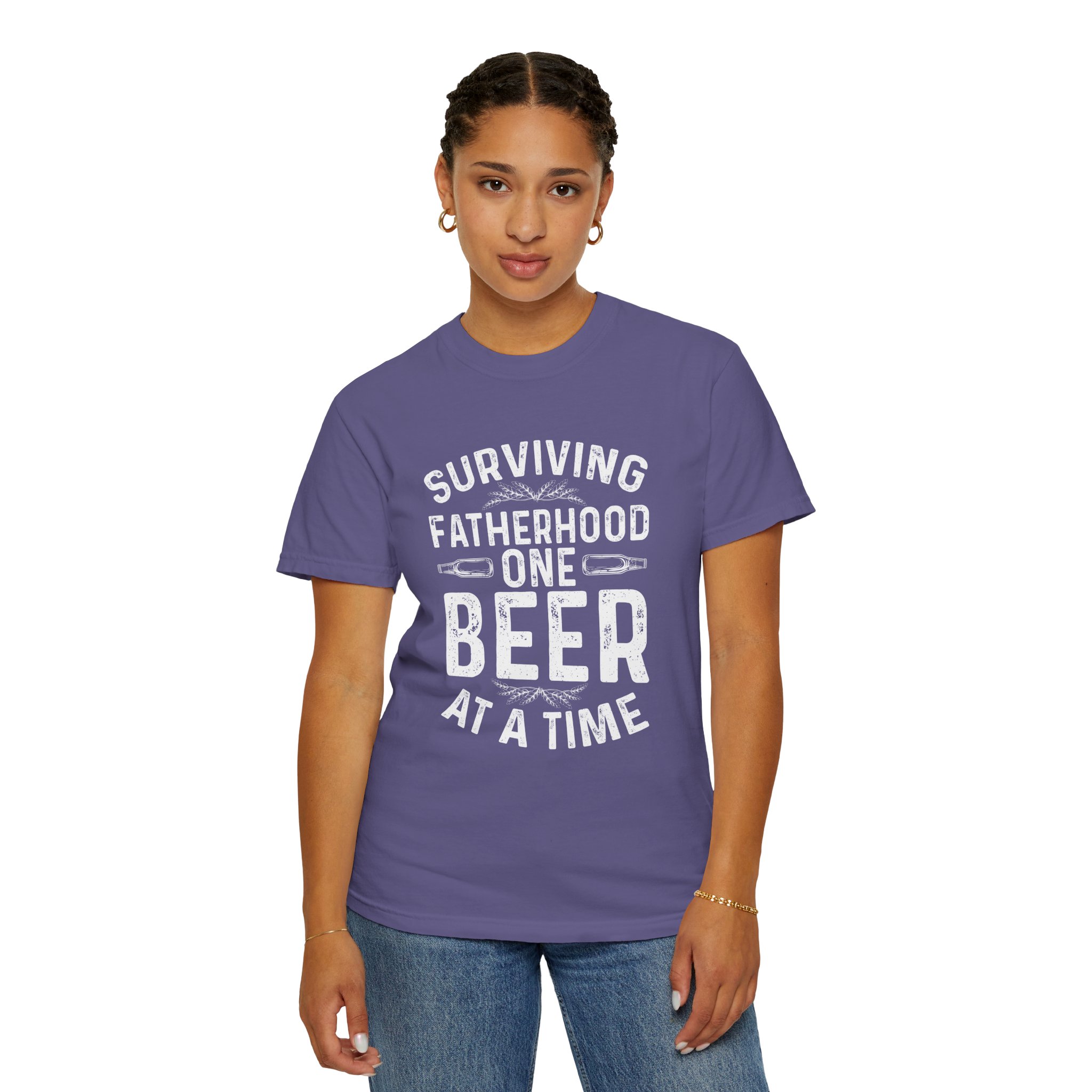 Surviving Fatherhood T-Shirt, Funny Dad Shirt, Father's Day Gift, Unisex Tee, Beer Lover Apparel, Casual Wear. - Image 44