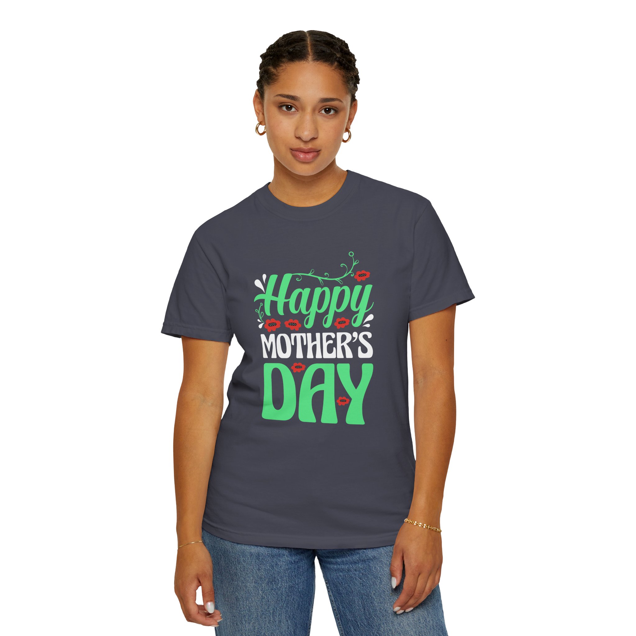 Happy Mother’s Day Festive Floral T-Shirt – Cute Love Graphic Tee for Moms, Perfect Gift Giving & Celebration Wear. - Image 36