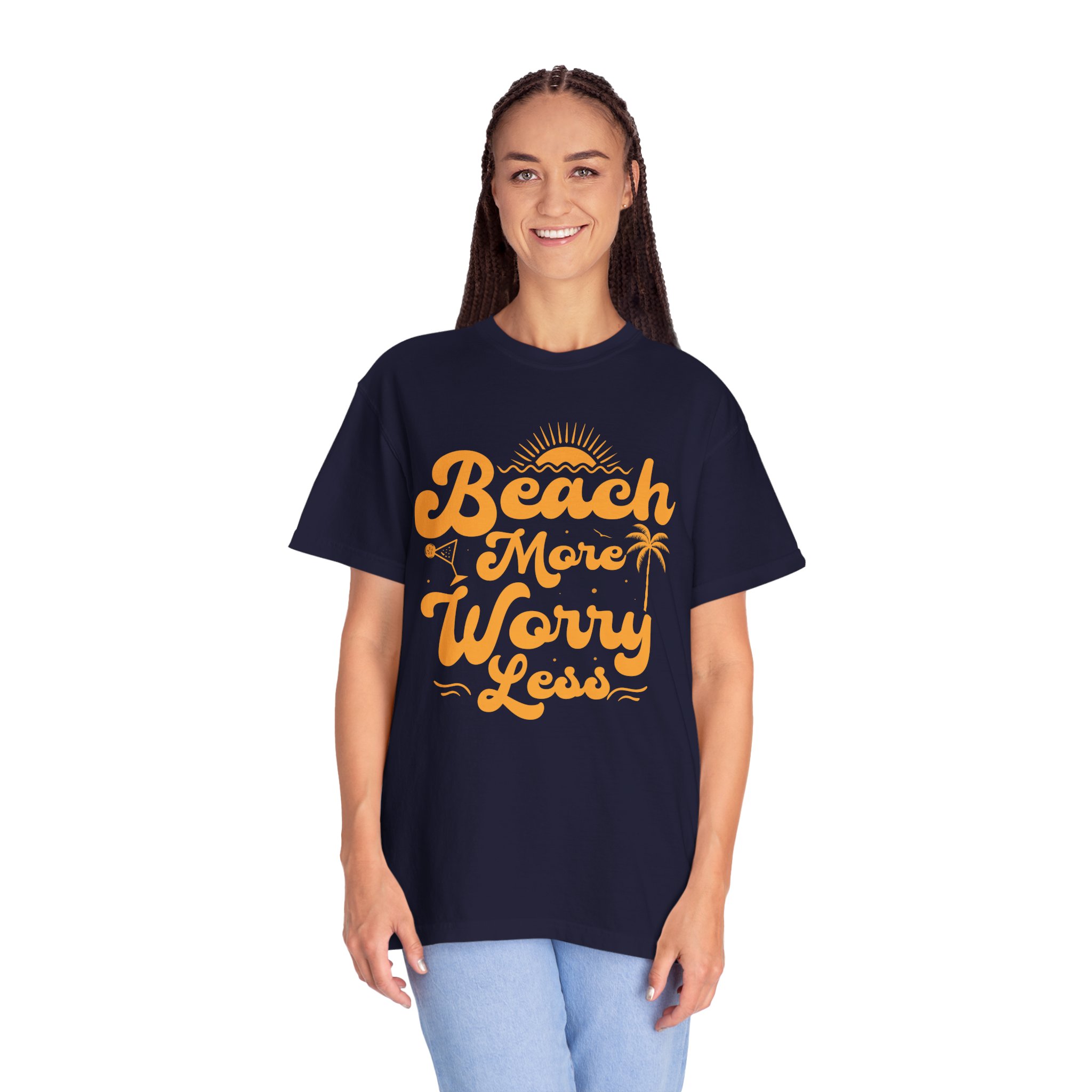 C - 13.12a - Beach Vibes T-Shirt - Unisex Garment-Dyed Tee, Summer Apparel, Gift for Beach Lovers, Vacation Outfit, Relaxing Days. - Image 3
