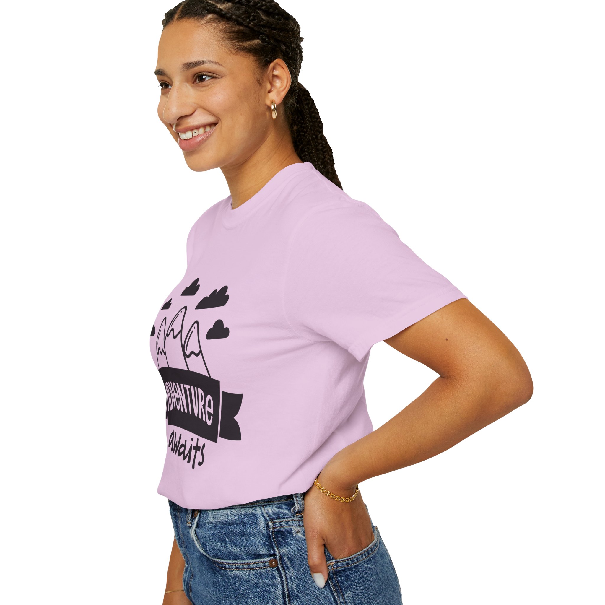 C - 14.4a - Adventure Awaits Unisex Garment-Dyed T-shirt | Nature Lover Tee, Outdoor Shirt, Travel Apparel, Gift for Explorers, Adventure Clothing. - Image 5