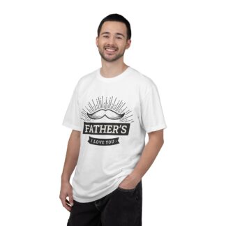 Father’s I Love You Vintage Mustache T-Shirt – Cute Love Graphic Tee for Dads, Perfect Gift for Father’s Day, Birthday & Special Celebration Wear. - Image 10