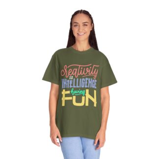 Bold Inspirational T-Shirt: Embrace Creativity - Creativity Is Intelligence Having Fun Unisex Tee - Image 11