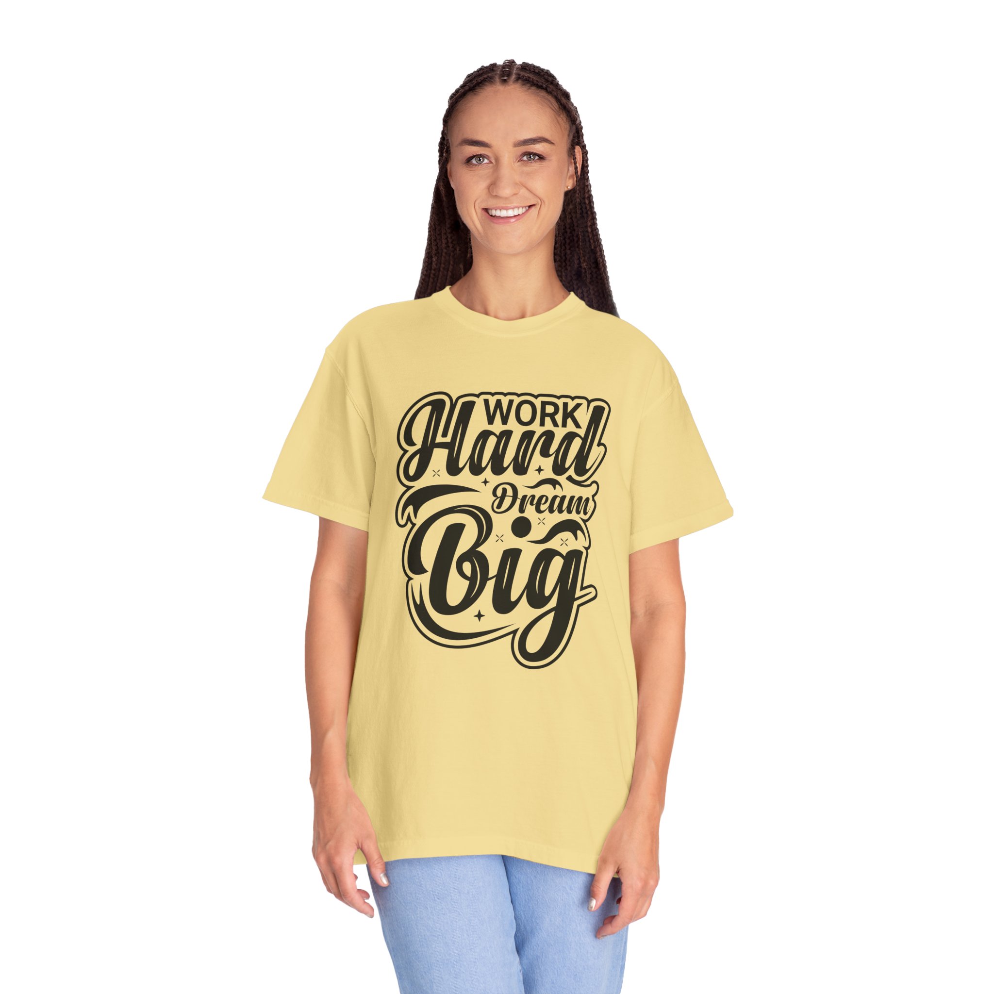Motivational T-Shirt - Work Hard Dream Big - Unisex Tee for Inspiration, Casual Wear, Gift, Fitness, Entrepreneurs. - Image 19