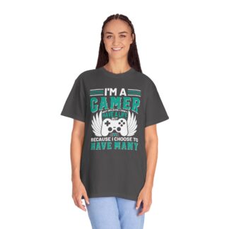 Game Controller Tshirt Gamer Style & Passion - I’m a Gamer Controller Wings Unisex Tee - Image 27
