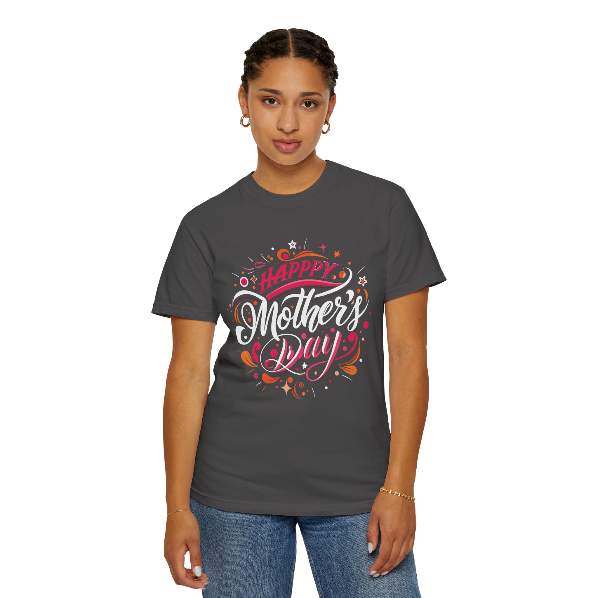 Happy Mother's Day Unisex Garment-Dyed T-Shirt, Gift for Mom, Cute Tee, Mother's Day Celebration wear. - Image 28