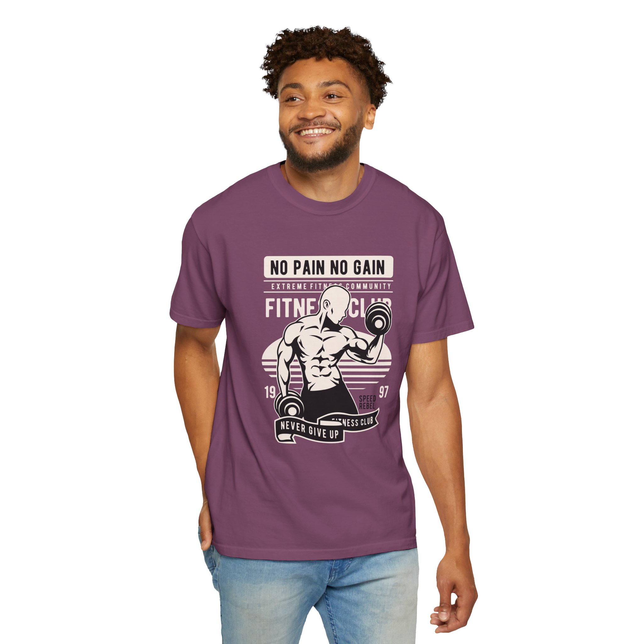 Fitness Motivation T-Shirt, Workout Tee, Gym Gear, Gift for Lifters, Unisex Casual Top, No Pain No Gain Design. - Image 41