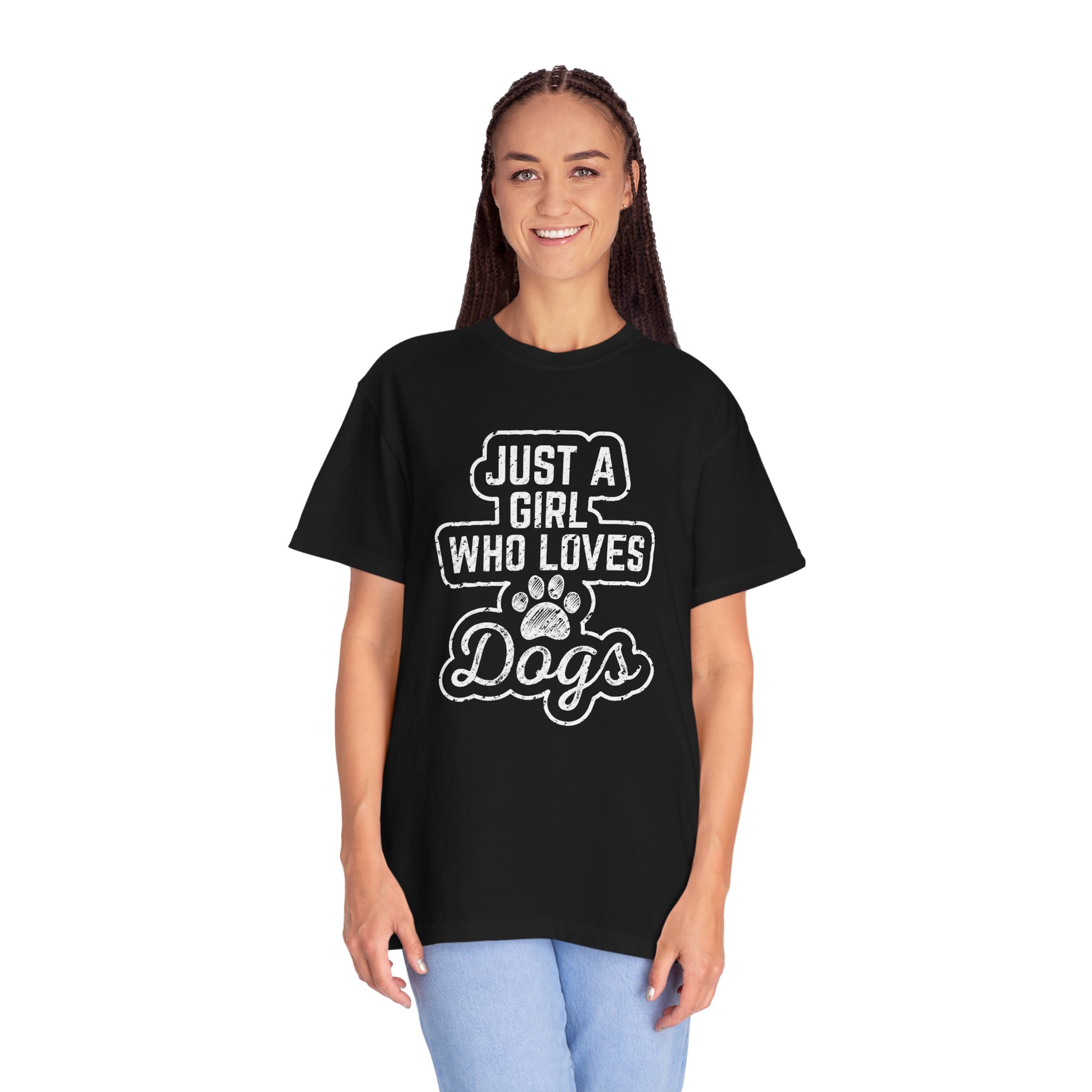 b2 - 4.3- Just a Girl Who Loves Dogs T-Shirt – Cute Dog Lover Graphic Tee for Pet Lovers & Everyday Casual Style. - Image 27