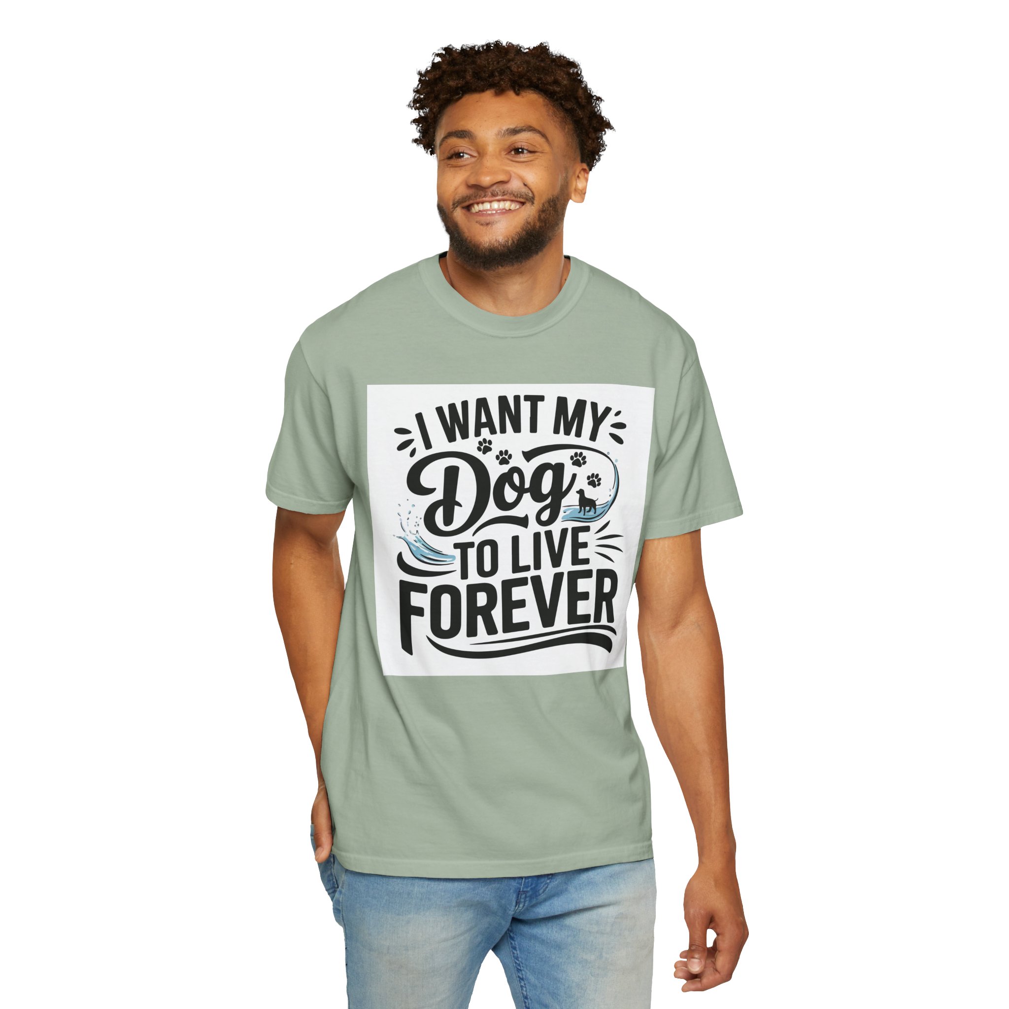 I Wish My Dog Could Live Forever T-Shirt – Dog Lover Graphic Tee for Pet Owners & Dog Parents. - Image 6