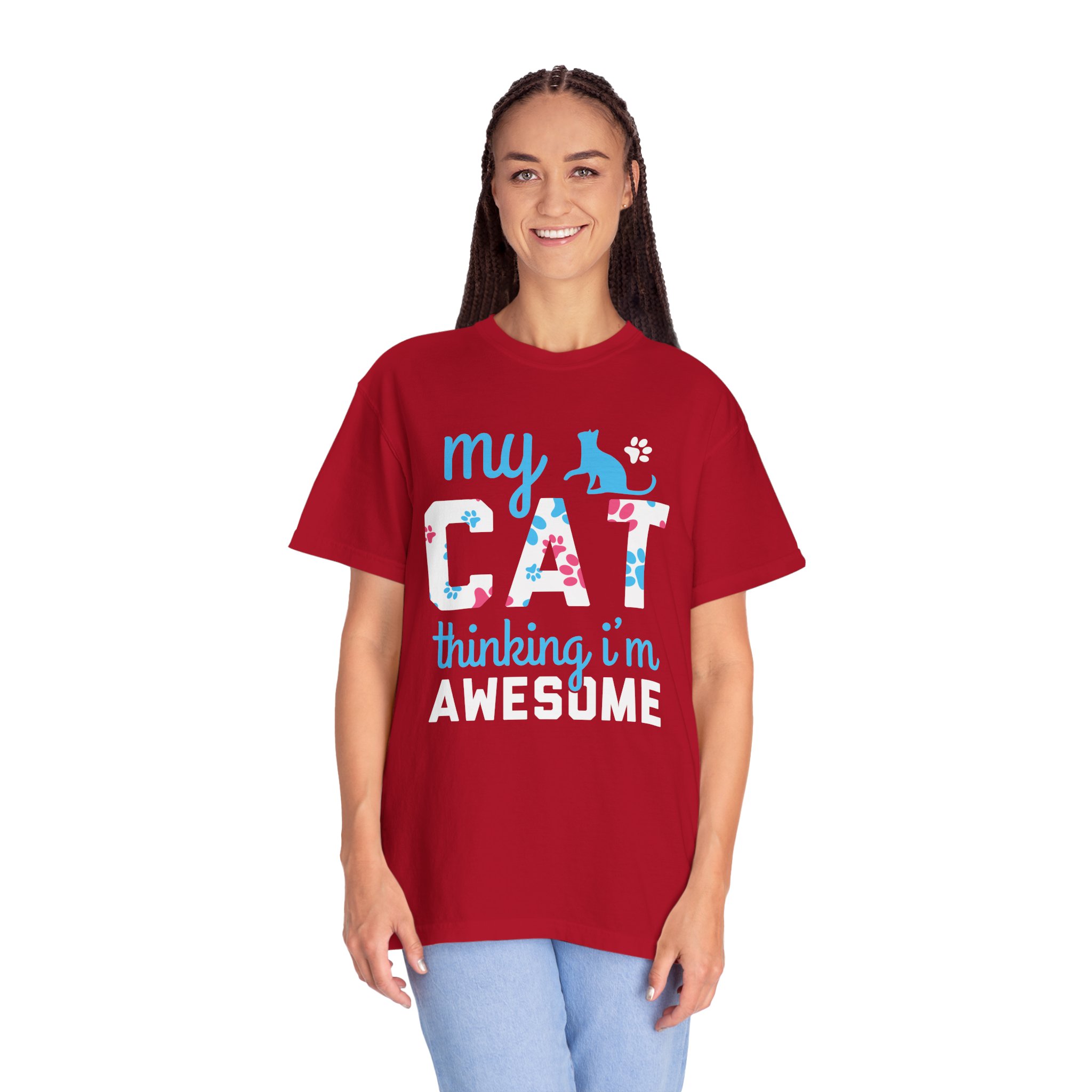 My Cat Thinking I'm Awesome T-Shirt — Funny Cat Lover Tee. - Image 43