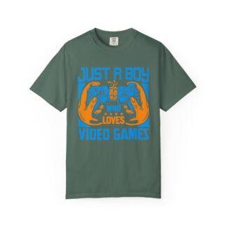 Game Controller T Shirt for Young Gamers - Just a Boy Who Loves Video Games Unisex Tee - Image 17