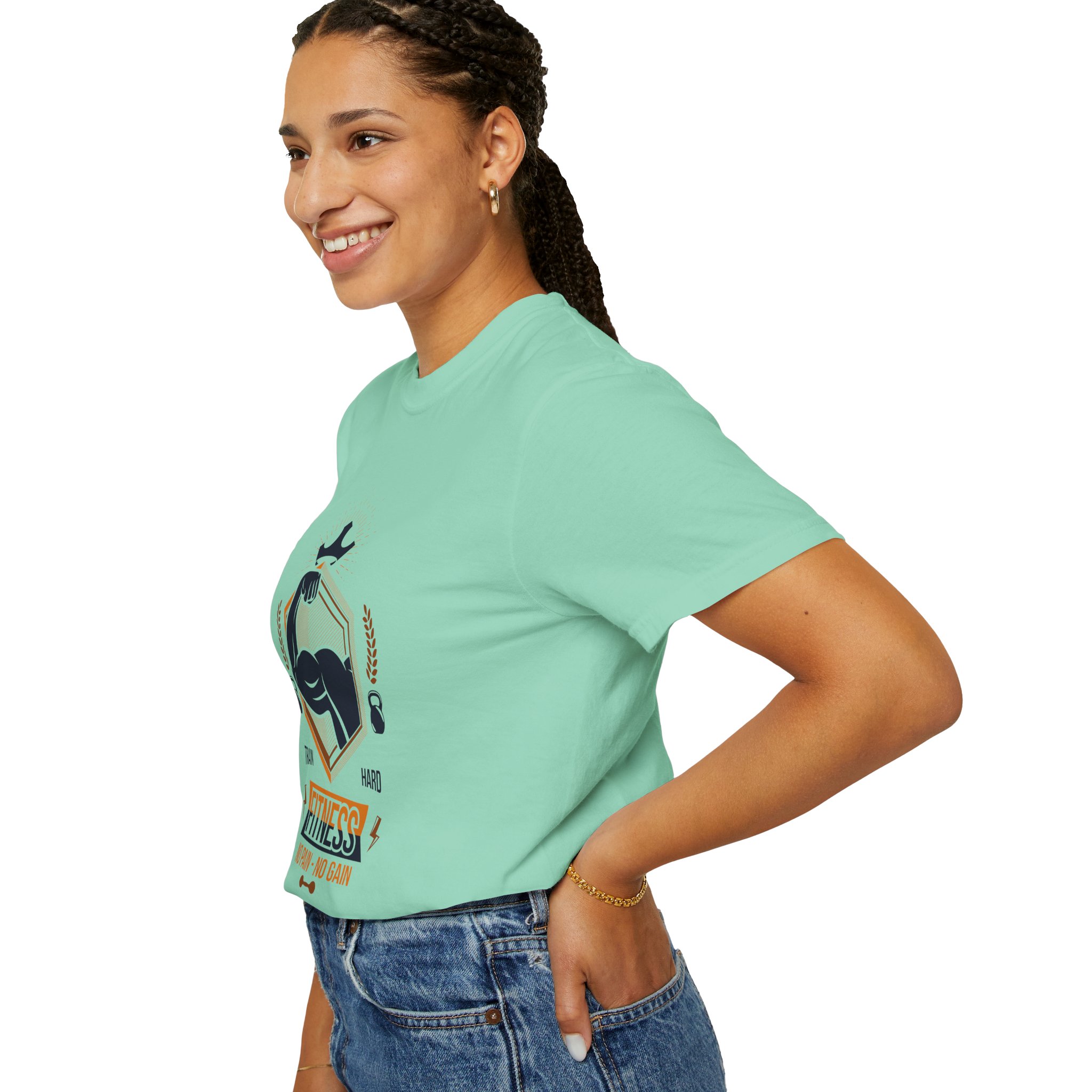 Fitness Gym T-Shirt — "Train Hard, No Pain No Gain" Workout Tee. - Image 21