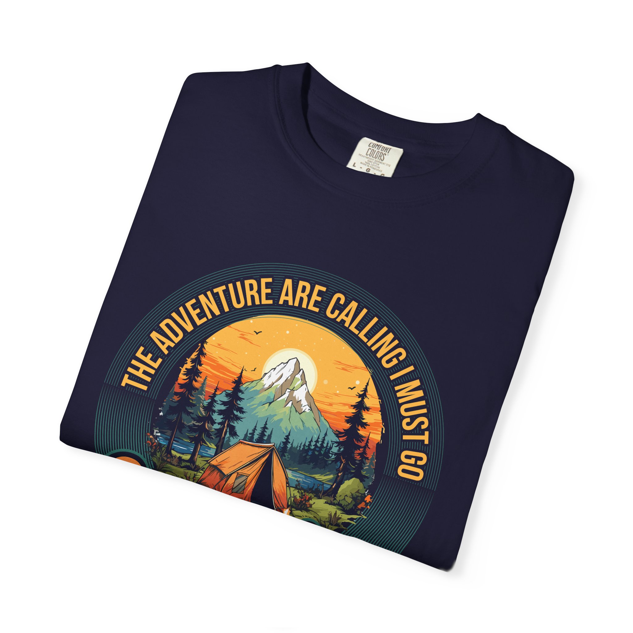 Adventure Camping T-Shirt, Unisex Garment-Dyed Tee, Camping Lovers Gift, Outdoor Adventure Shirt, Nature Graphic Tee. - Image 15