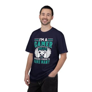 Game Controller Tshirt Gamer Style & Passion - I’m a Gamer Controller Wings Unisex Tee - Image 18