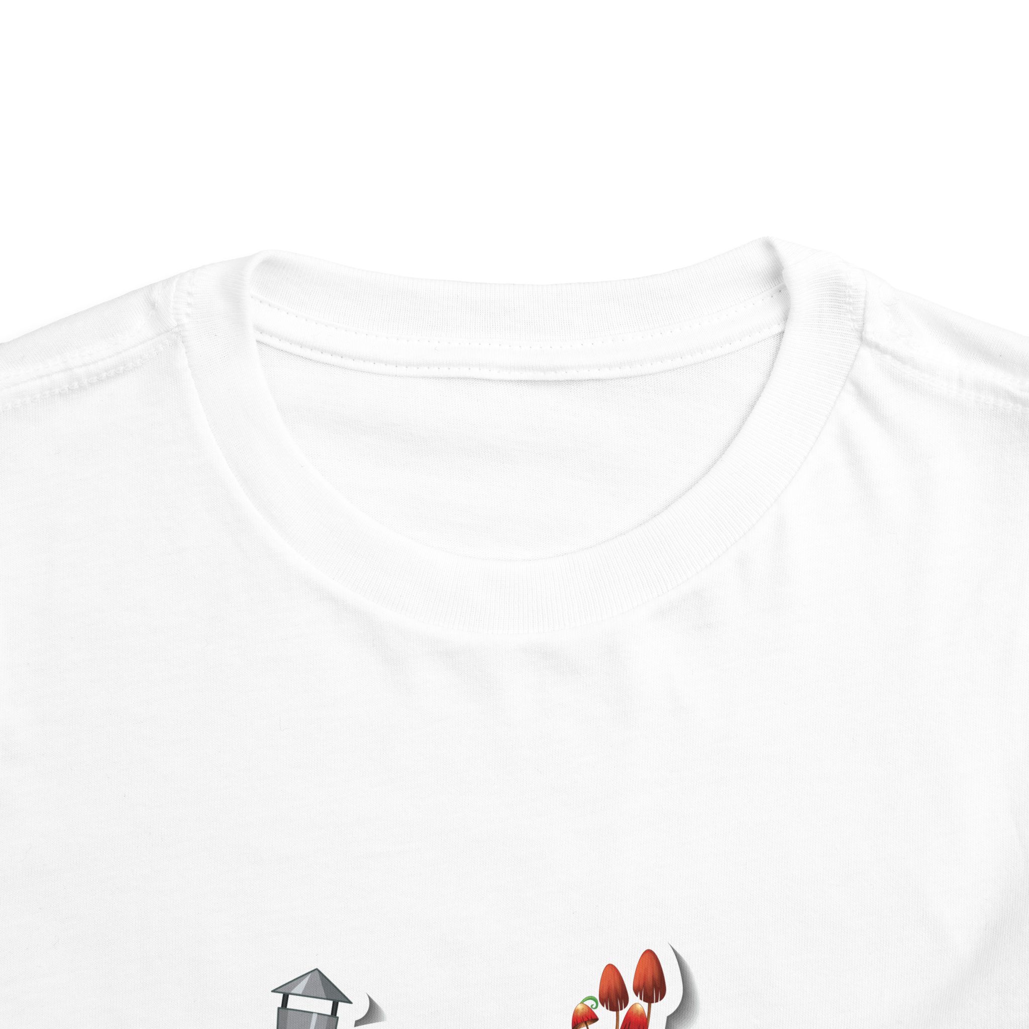 Cozy Tree Stump House Toddler T-Shirt – Cute Forest Cottage Graphic Tee for Kids, Boys & Girls. - Image 8
