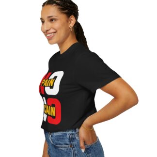 Stylish Motivational Quote T-shirt - No Pain No Gain Graphic Unisex Tee - Image 37