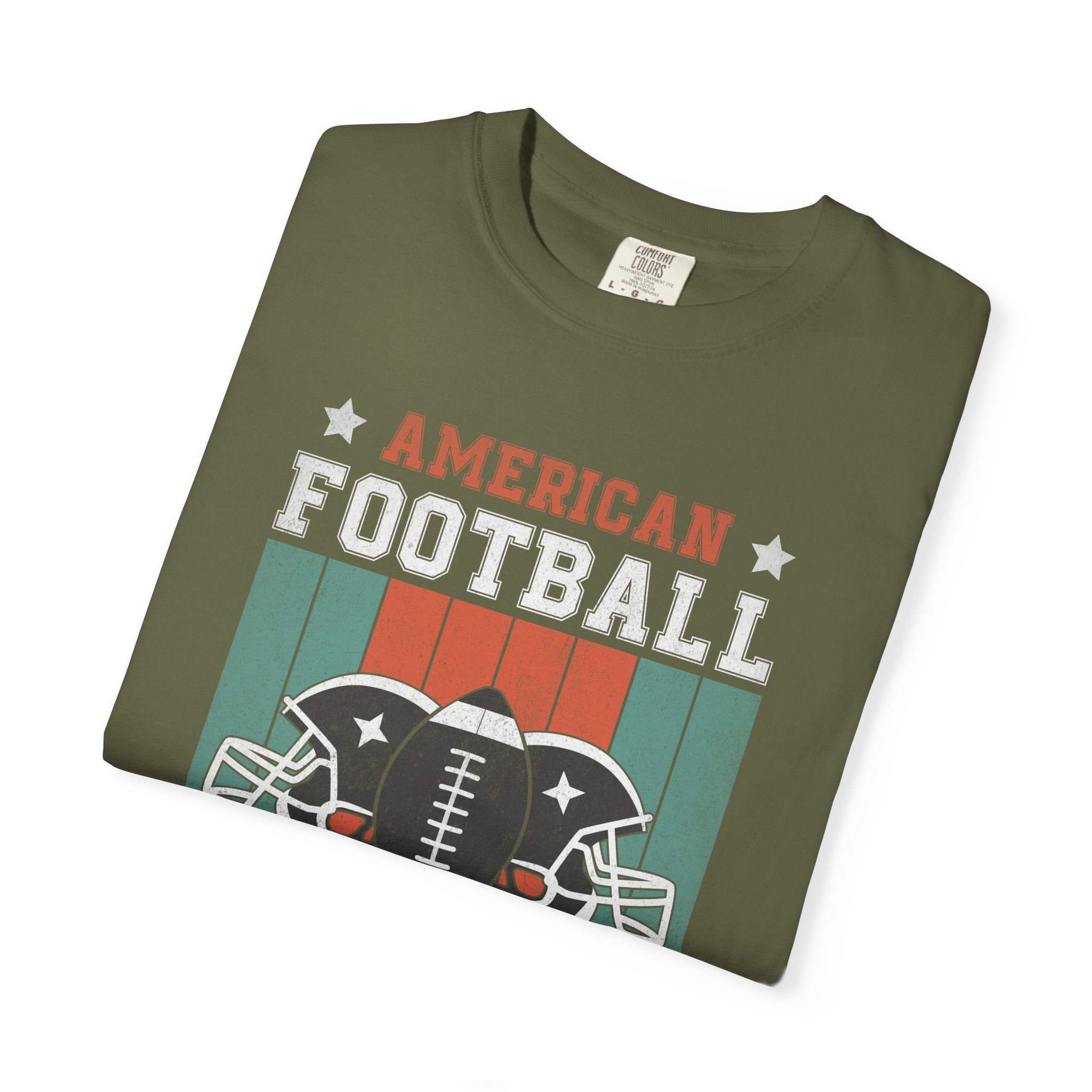 C - 16.16 - American Football College Team Unisex Garment-Dyed T-Shirt, Sports Fan Tee, Game Day Shirt, Gift for Football Lovers. - Image 15