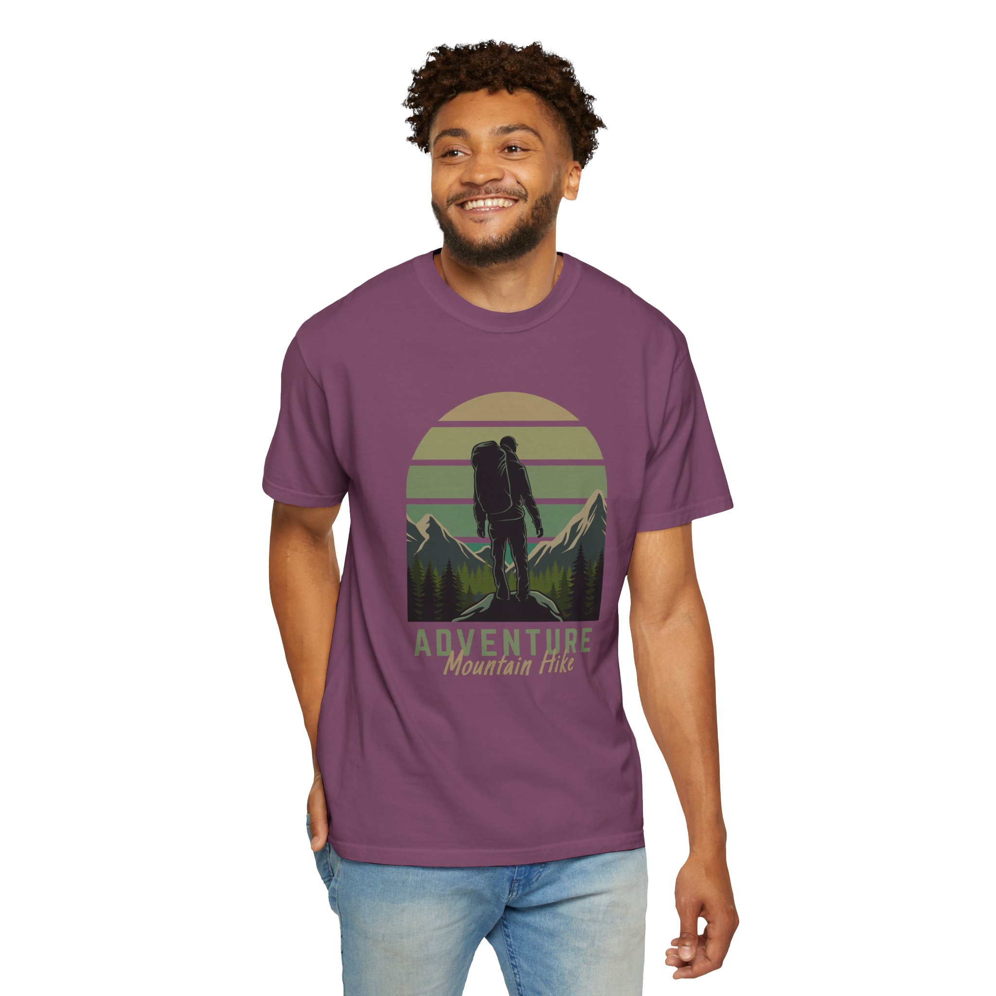 Adventure Mountain Hike T-Shirt | Unisex Garment-Dyed Tee | Nature Lover Gift | Outdoor Adventure Apparel | Hiking Outfit. - Image 46