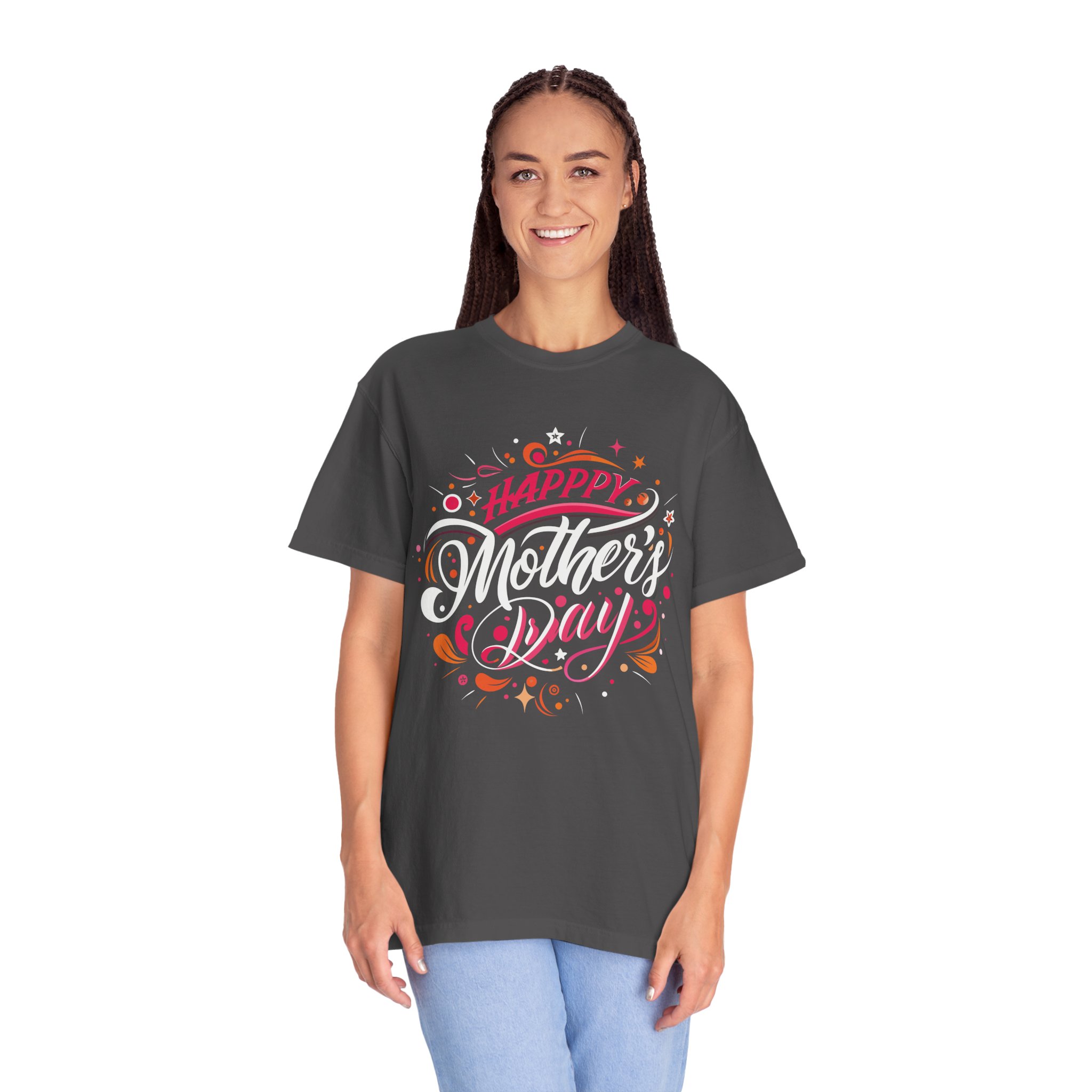 Happy Mother's Day Unisex Garment-Dyed T-Shirt, Gift for Mom, Cute Tee, Mother's Day Celebration wear. - Image 27