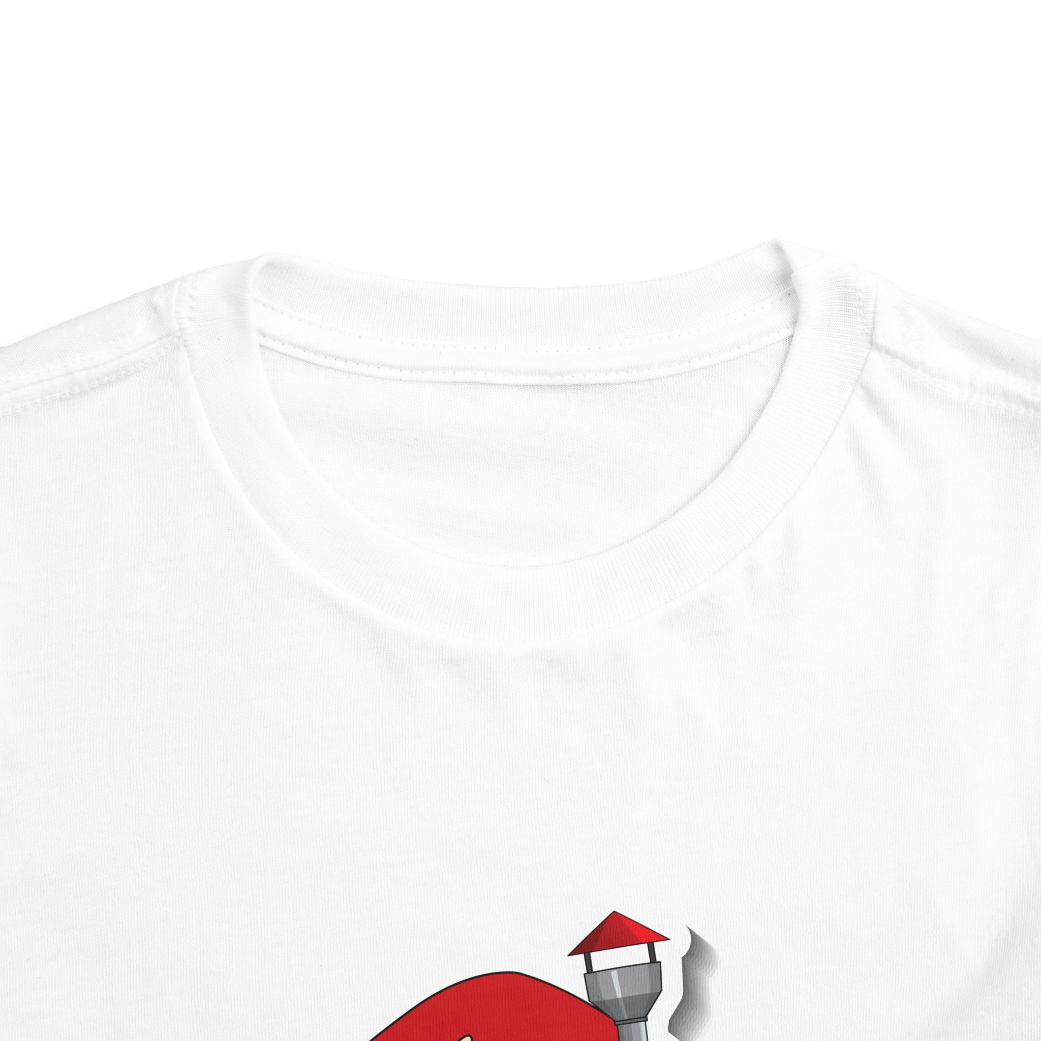 Cute Red Toadstool Cottage Toddler T-Shirt – Adorable Mushroom House Graphic Tee for Kids, Boys & Girls. - Image 8