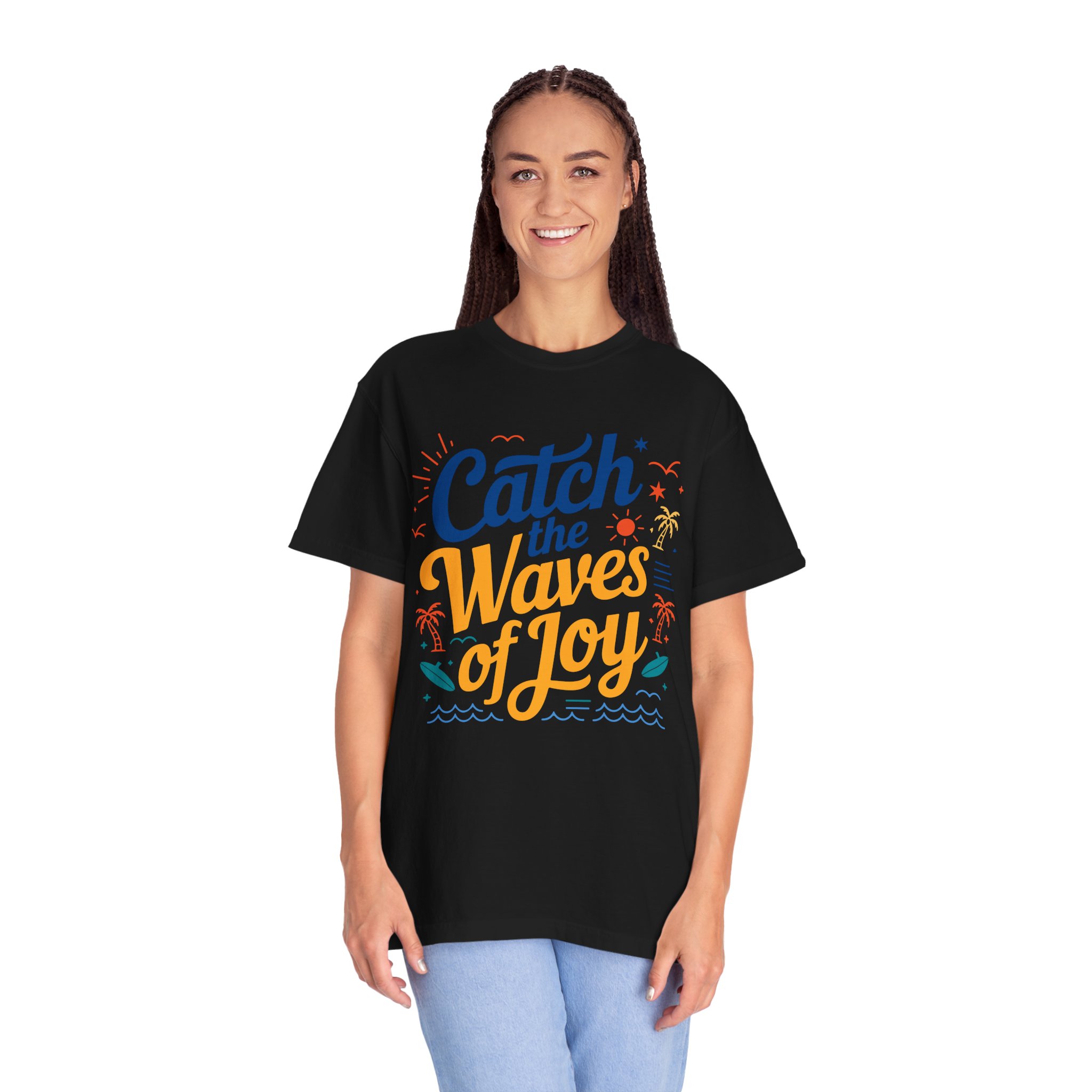 Catch the Waves of Joy T-Shirt, Beachwear, Summer Apparel, Unisex Fashion, Vacation Shirt, Gift for Surfers. - Image 27
