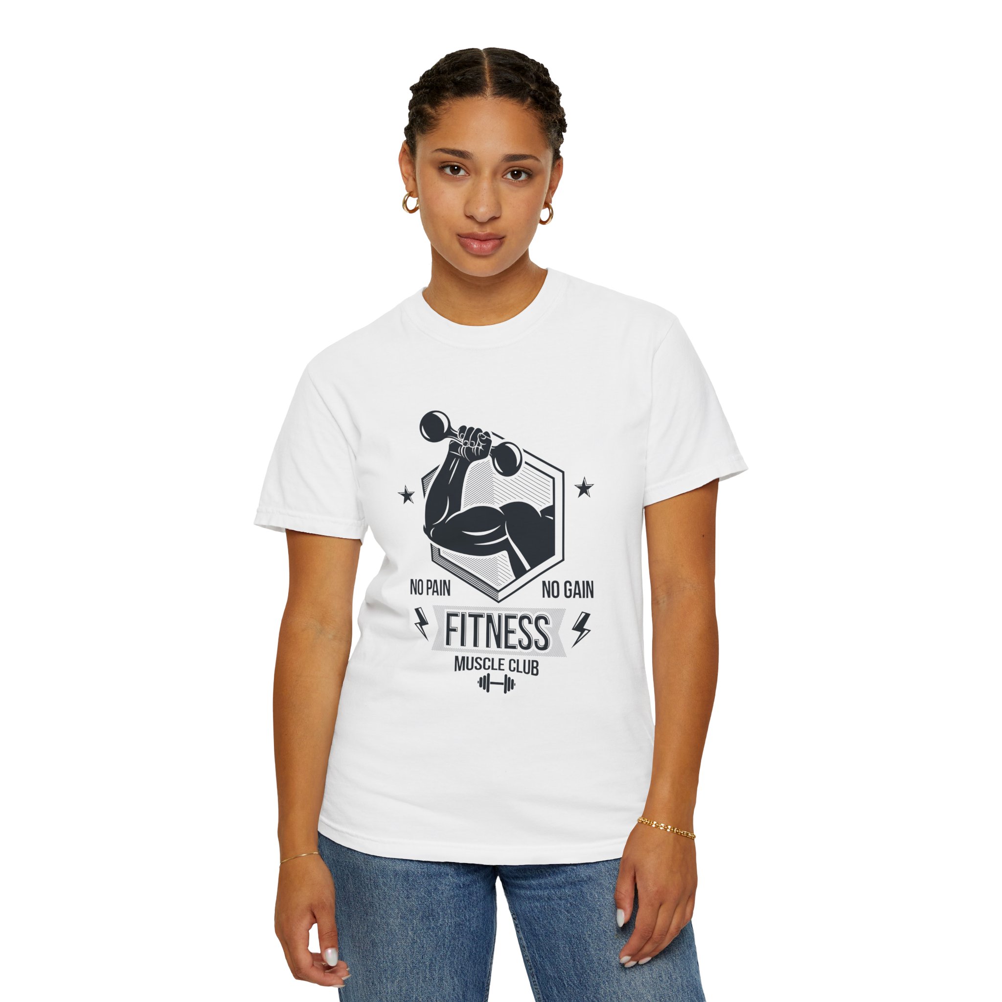 Fitness Muscle Club T‑Shirt — "No Pain No Gain" Gym Workout Tee. - Image 12