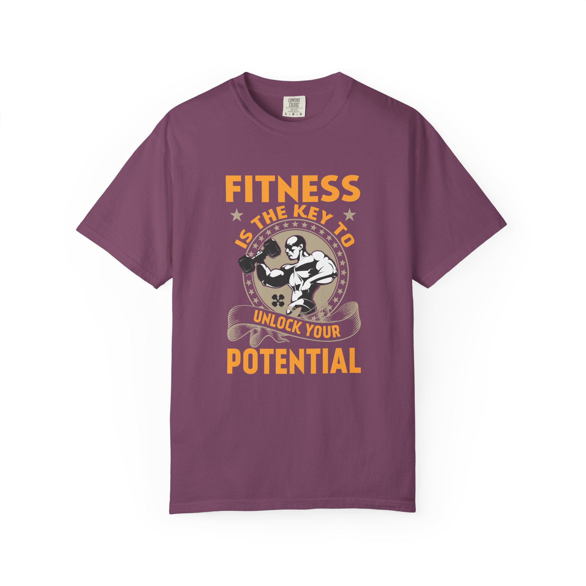 Fitness Is the Key to Unlock Your Potential T-Shirt – Motivational Gym Graphic Tee for Athletes, Strength & Peak Performance. - Image 49