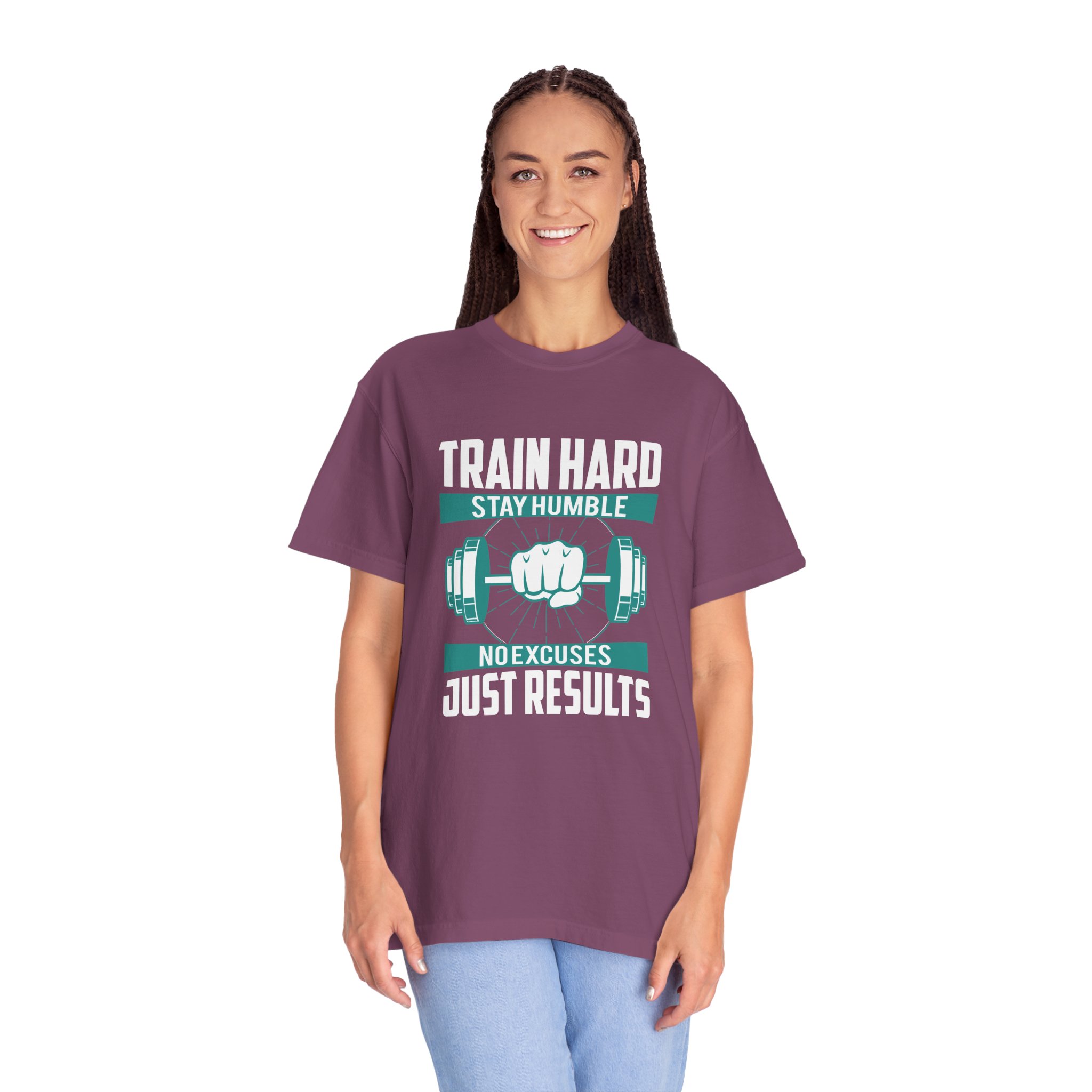 Gym Motivation T-Shirt - Train Hard Stay Humble Design, Fitness Apparel, Athleisure Wear, Workout Gear, Gift for Gym Lovers. - Image 27