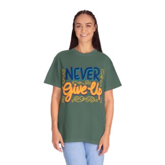 Inspirational quotes t shirt Motivational Wear - Never Give Up T-Shirt - Image 11