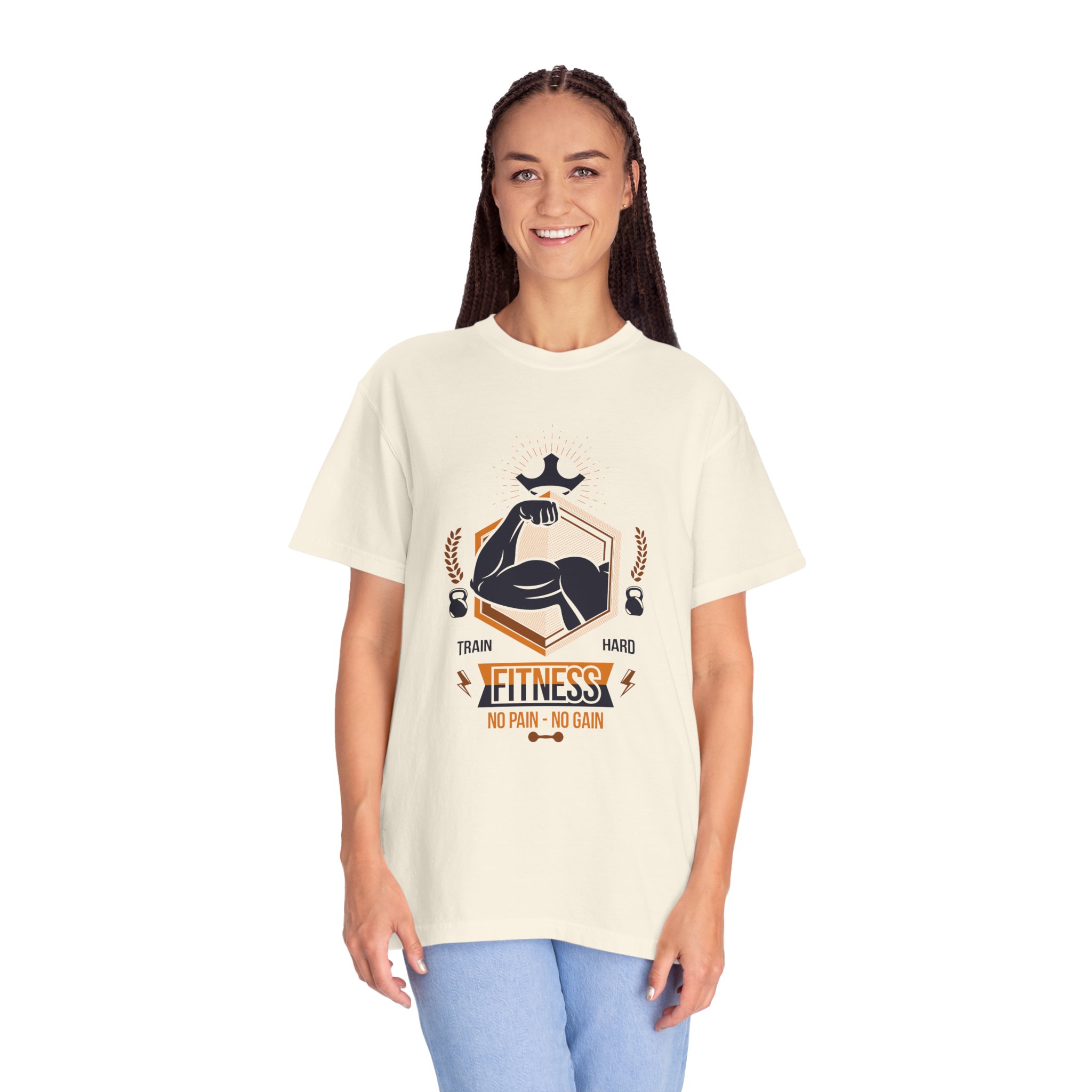 Fitness Gym T-Shirt — "Train Hard, No Pain No Gain" Workout Tee. - Image 11
