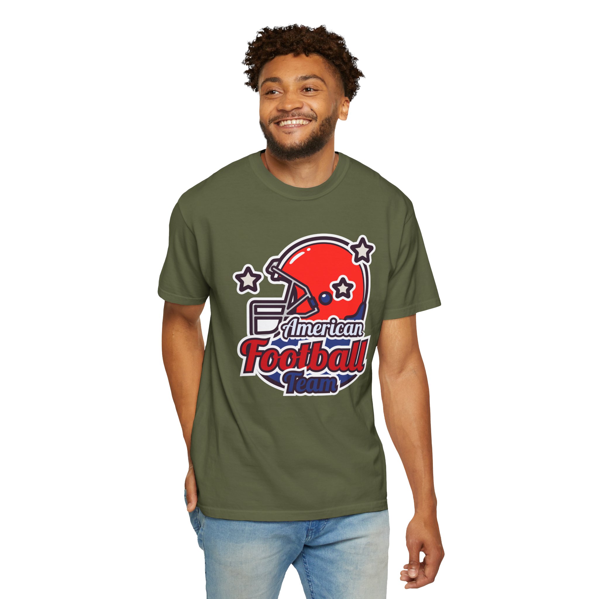 C - 16.13a - Authentic Football Team T-Shirt, Unisex Sports Tee, Garment Dyed Shirt, Game Day Apparel, Perfect for Football Fans, Casual Wear. - Image 22