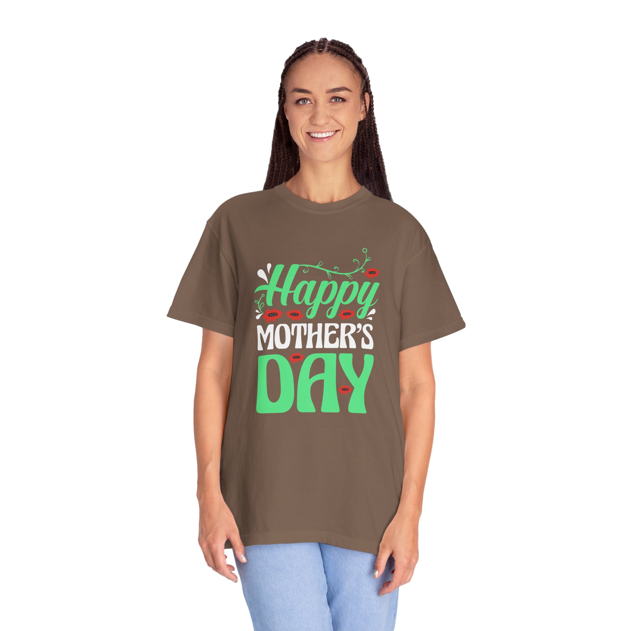 Happy Mother’s Day Festive Floral T-Shirt – Cute Love Graphic Tee for Moms, Perfect Gift Giving & Celebration Wear. - Image 11