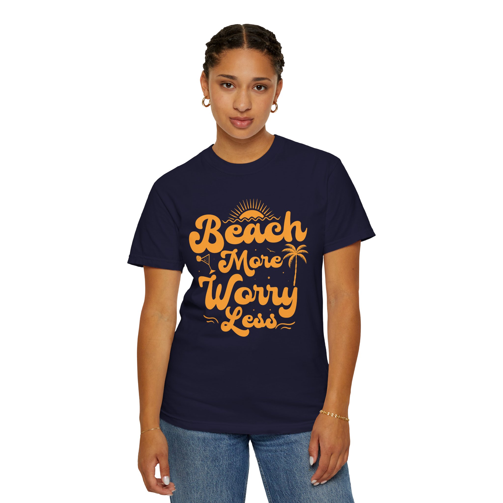 C - 13.12a - Beach Vibes T-Shirt - Unisex Garment-Dyed Tee, Summer Apparel, Gift for Beach Lovers, Vacation Outfit, Relaxing Days. - Image 4