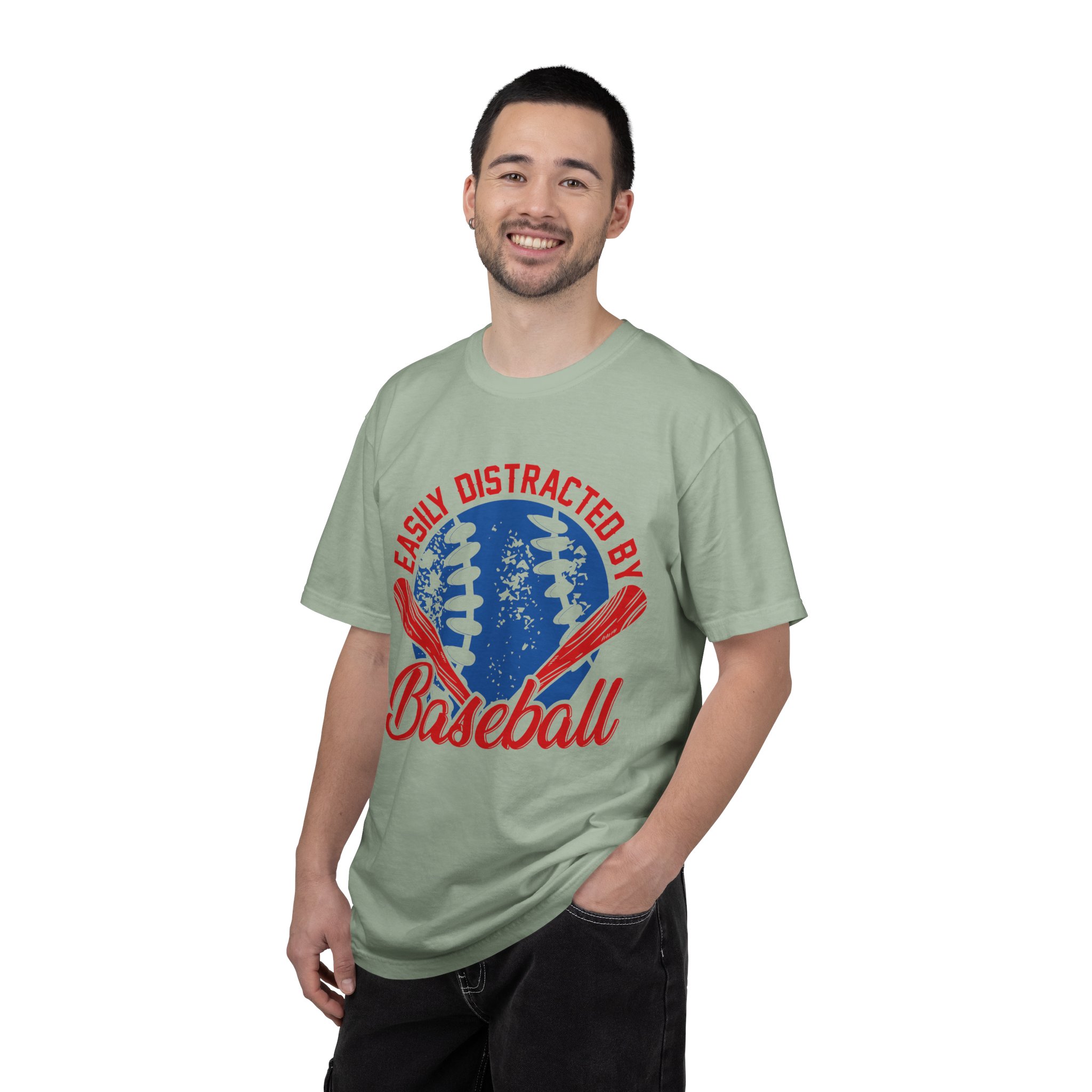 Unisex Baseball T-Shirt - Easily Distracted by Baseball, Sporty Tee, Gift for Baseball Lovers, Summer Wear, Casual Apparel. - Image 18