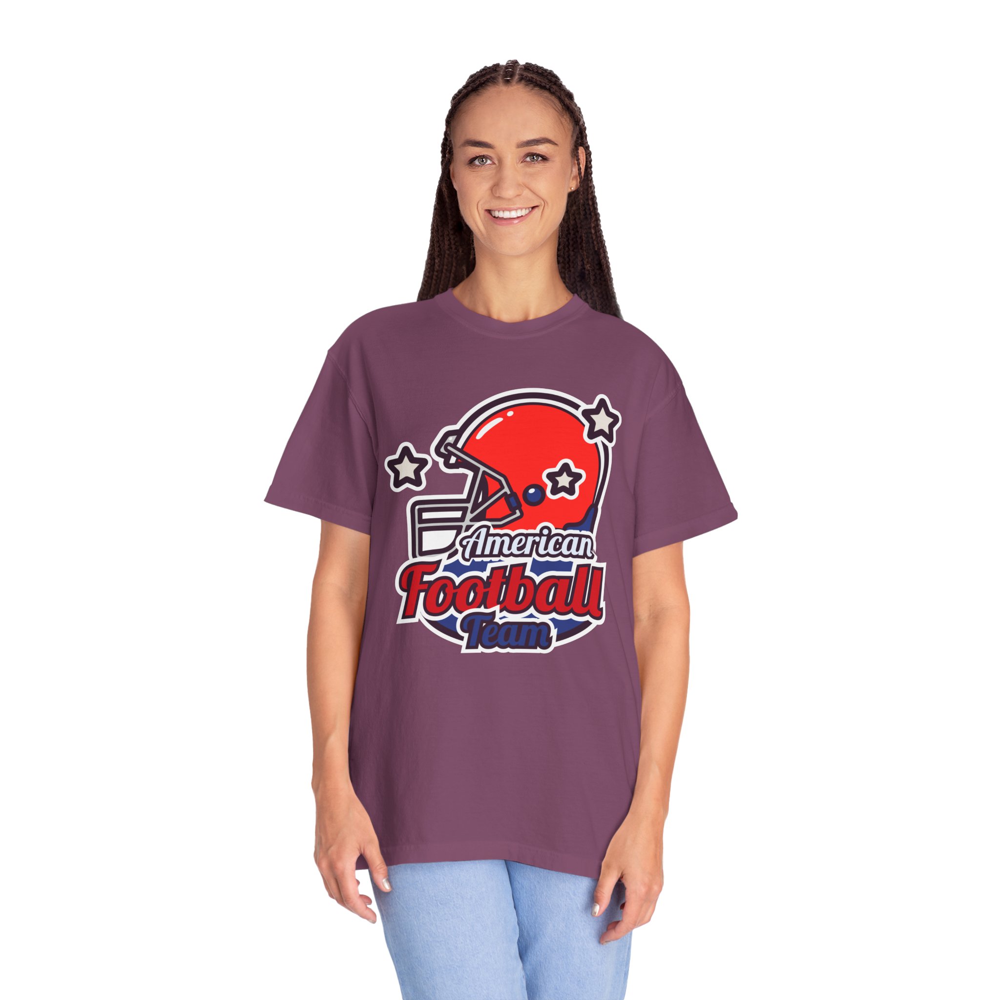 C - 16.13a - Authentic Football Team T-Shirt, Unisex Sports Tee, Garment Dyed Shirt, Game Day Apparel, Perfect for Football Fans, Casual Wear. - Image 51