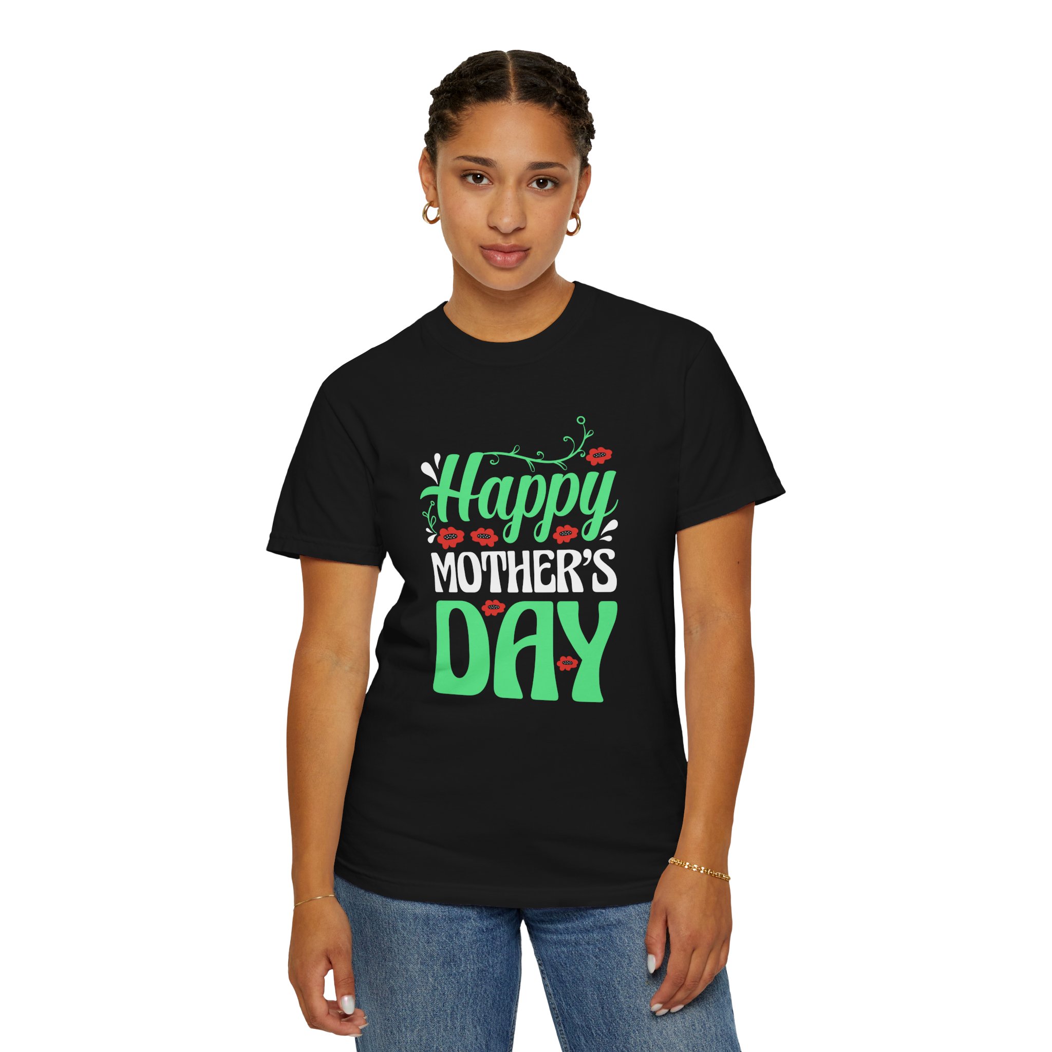 Happy Mother’s Day Festive Floral T-Shirt – Cute Love Graphic Tee for Moms, Perfect Gift Giving & Celebration Wear. - Image 28